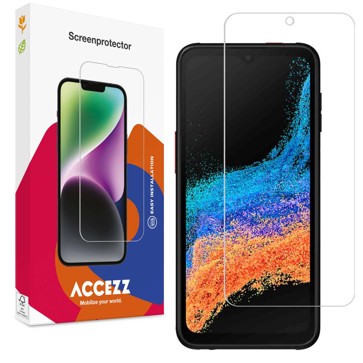 Accezz Gehard Glas Screenprotector voor de Samsung Galaxy Xcover 6 Pro