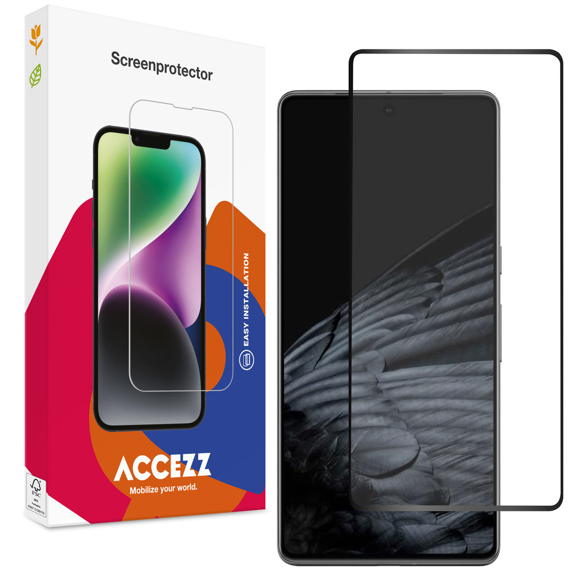 Accezz Screen Protector aus gehärtetem Glas für das Google Pixel 7 Pro