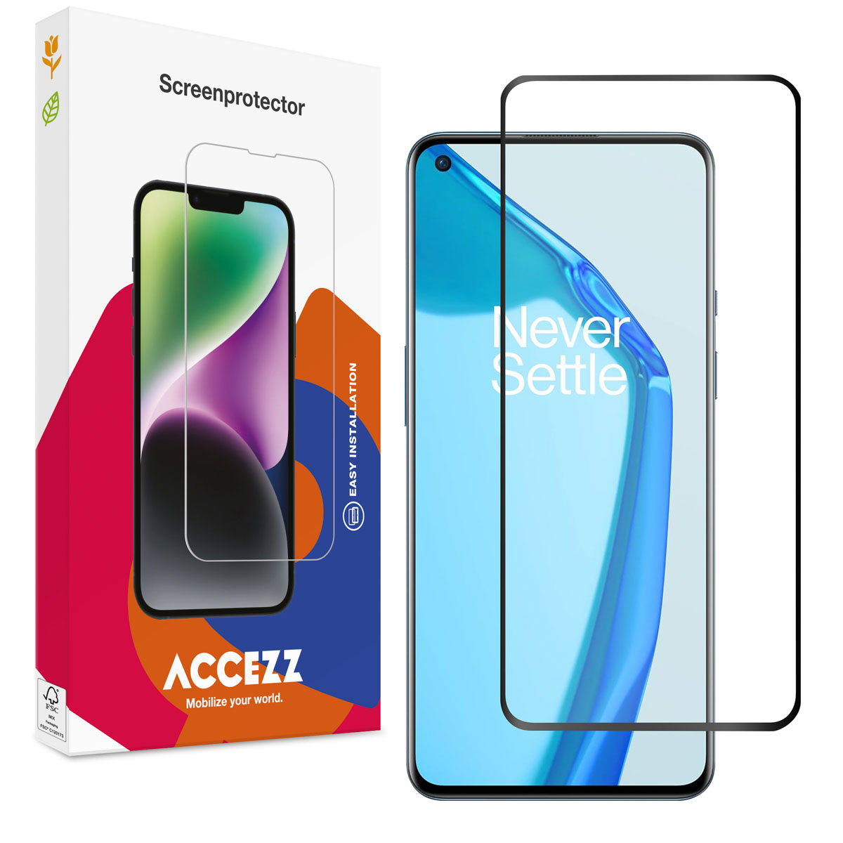 Accezz Screen Protector aus gehärtetem Glas für das OnePlus 9 Pro
