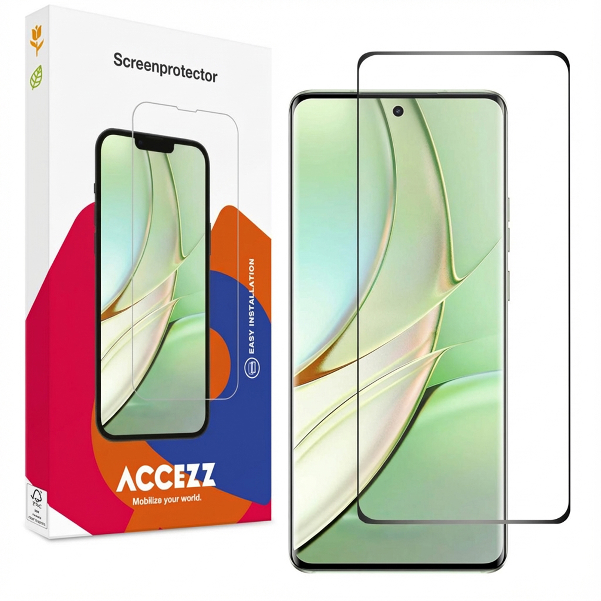 Accezz Screen Protector aus gehärtetem Glas für das Motorola Edge 40