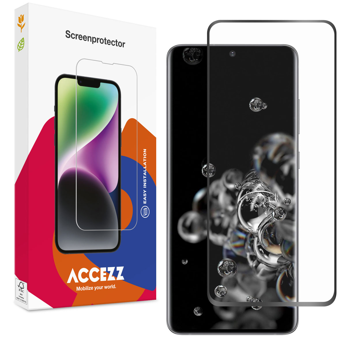 Accezz Full Cover Screen Protector aus gehärtetem Glas für das Samsung Galaxy S20 Ultra