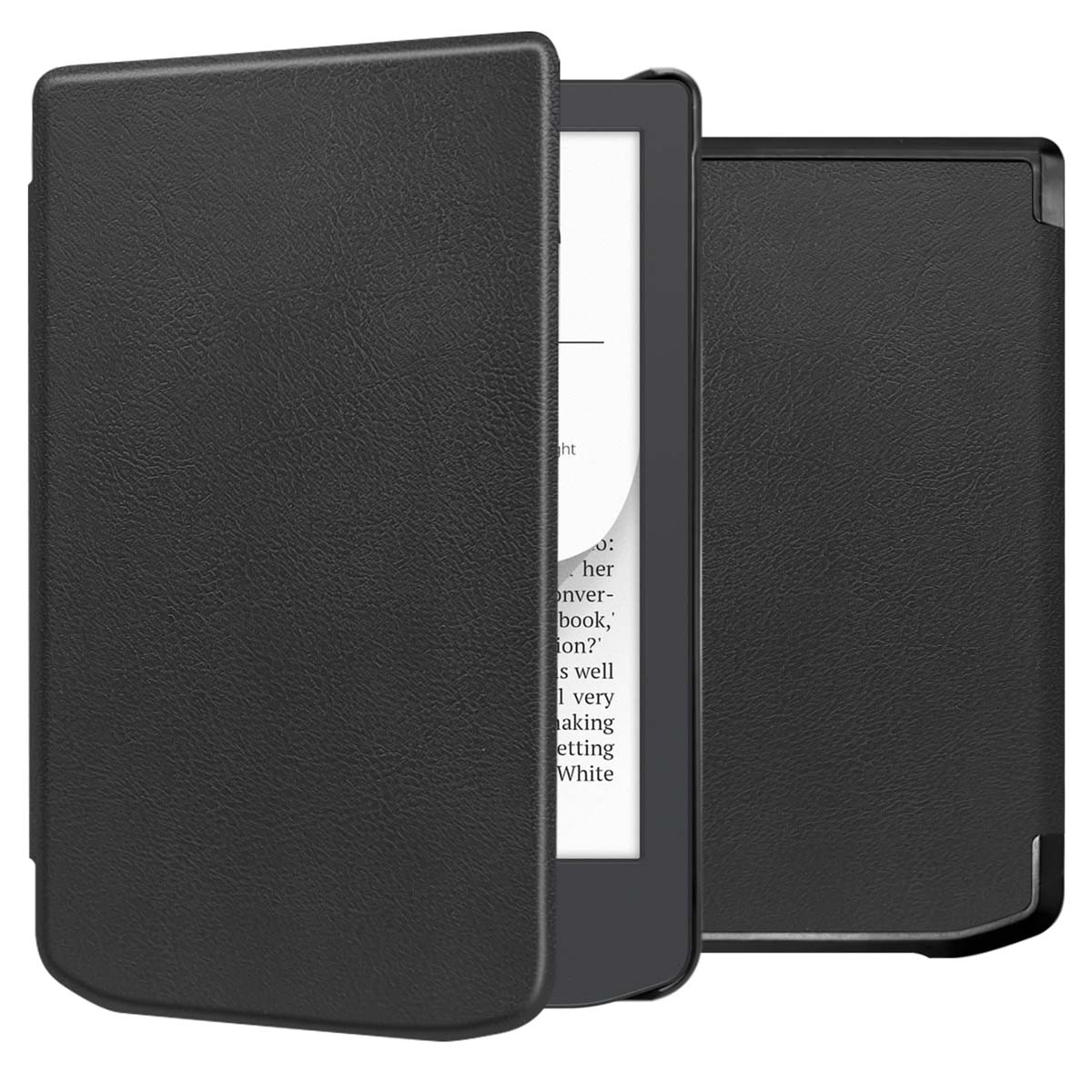imoshion Slim Hard Case Klapphülle für das Pocketbook Verse / Verse Lite / Verse Pro / Vivlio Light / Light HD - Schwarz