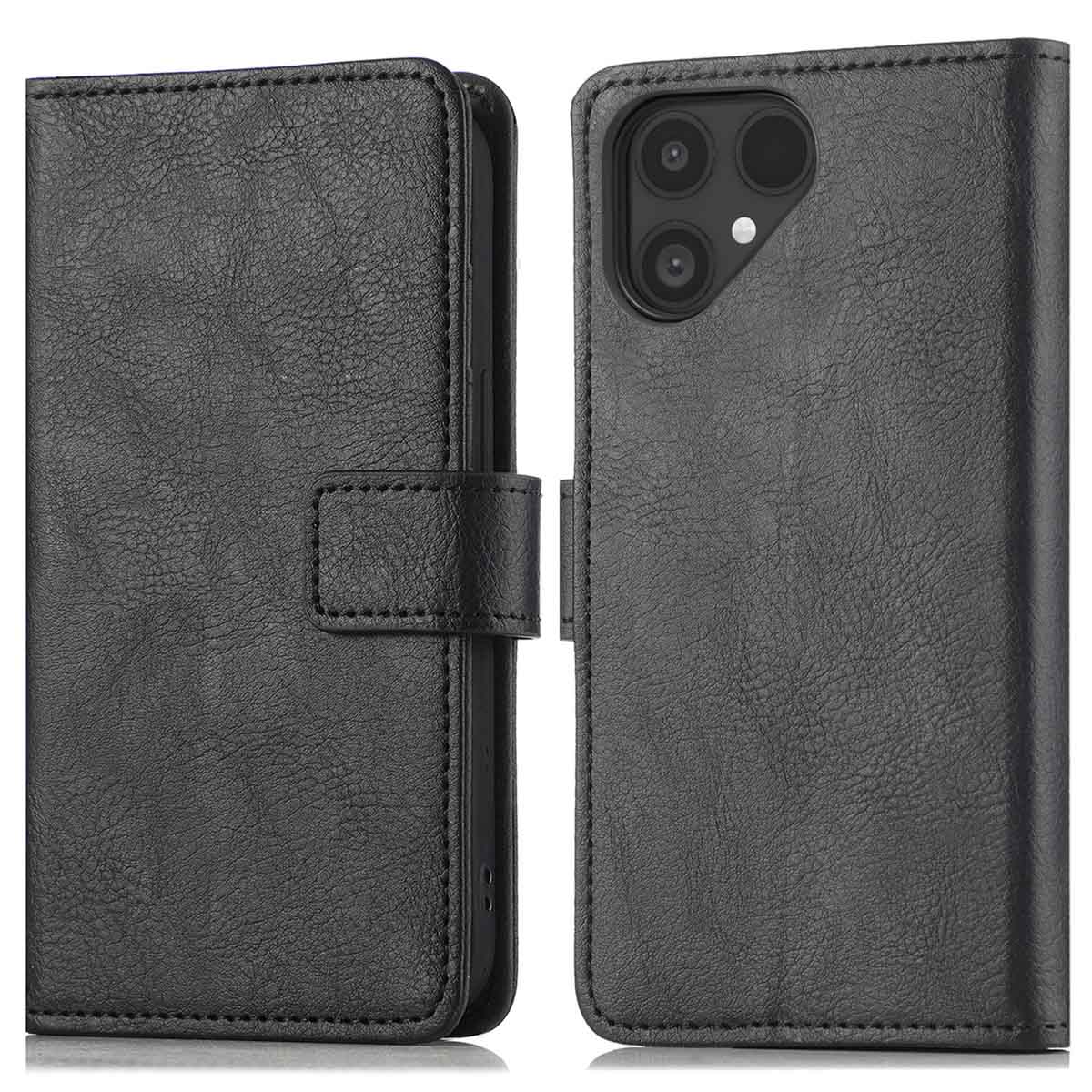imoshion Luxuriöse Klapphülle für das Fairphone 6 / 6+ - Schwarz