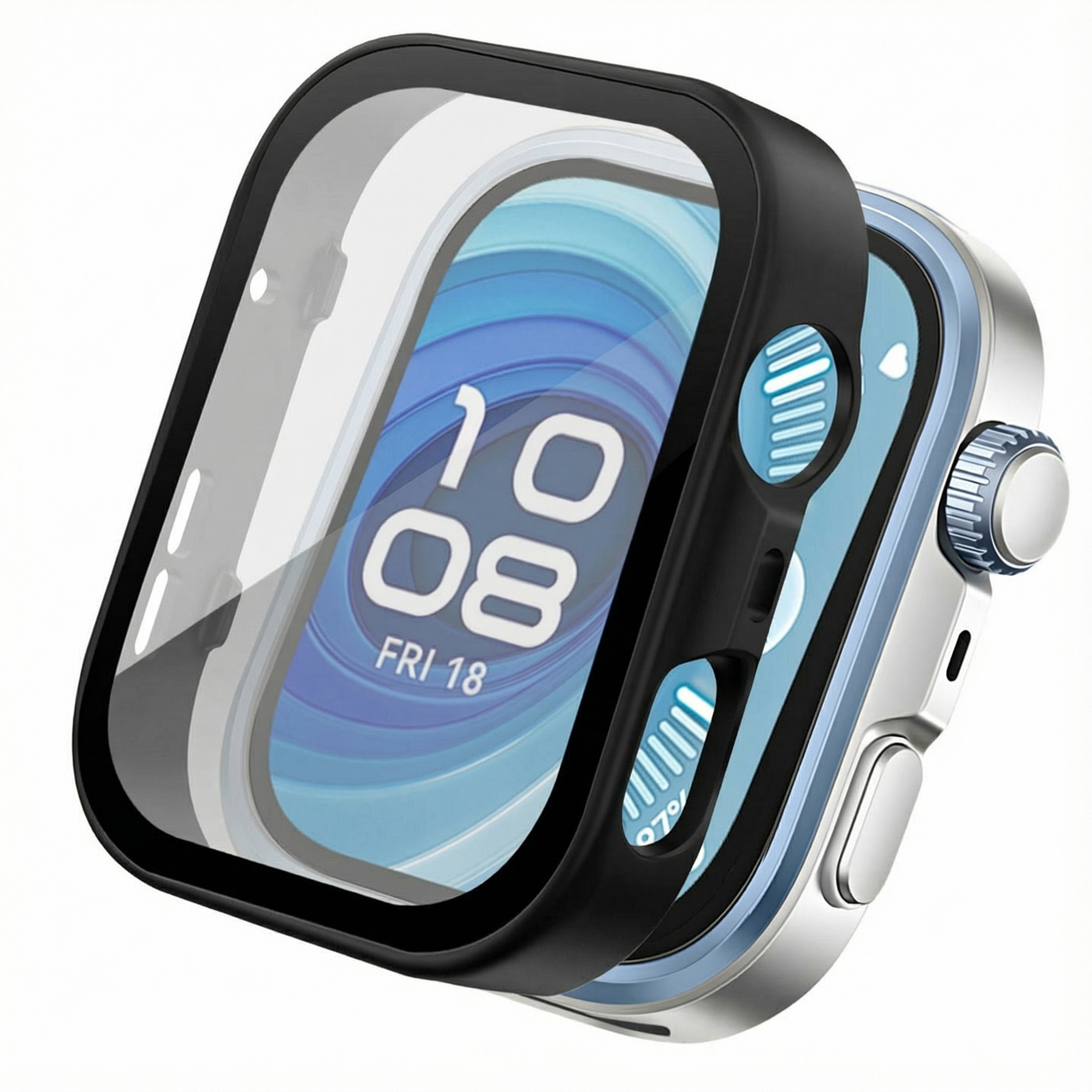 imoshion Full Cover Hard Case für das Huawei Watch Fit 4 Pro - Schwarz