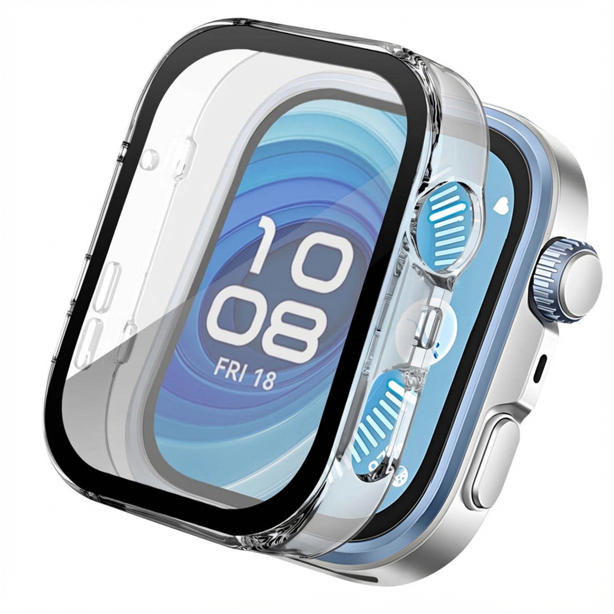 imoshion Full Cover Hard Case für das Huawei Watch Fit 4 Pro - Transparent