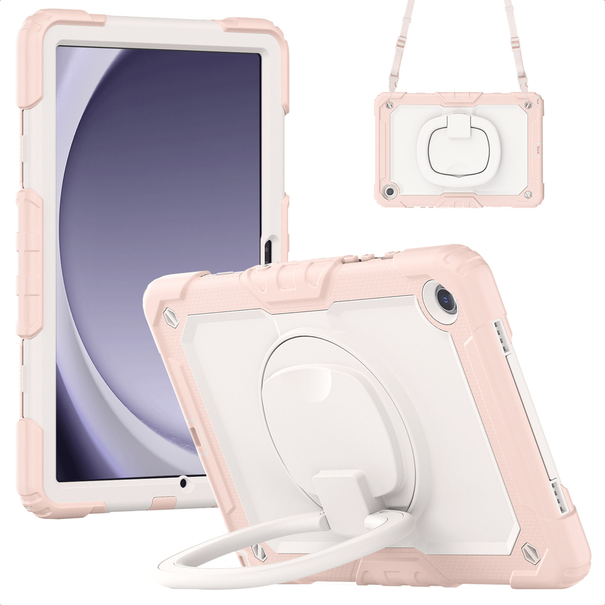 imoshion Rugged Kindersicher Schutzhülle für das Samsung Galaxy Tab A9 Plus - Hellrosa