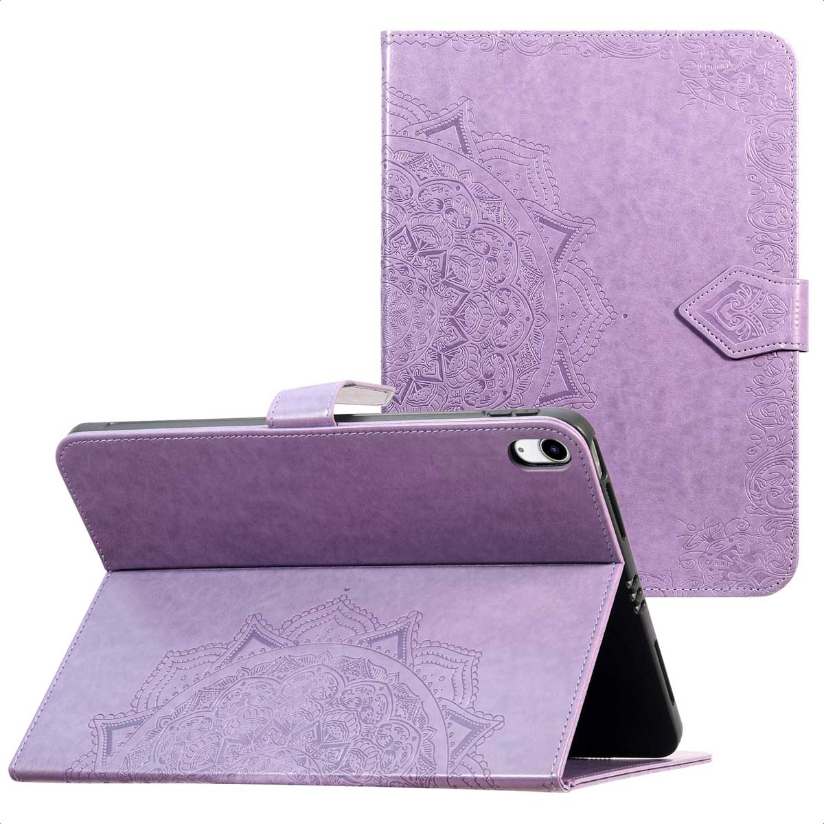 imoshion Mandala Klapphülle für das Apple iPad 11 (2025) 11 Zoll A16 / iPad 10 (2022) 10.9 Zoll - Lila