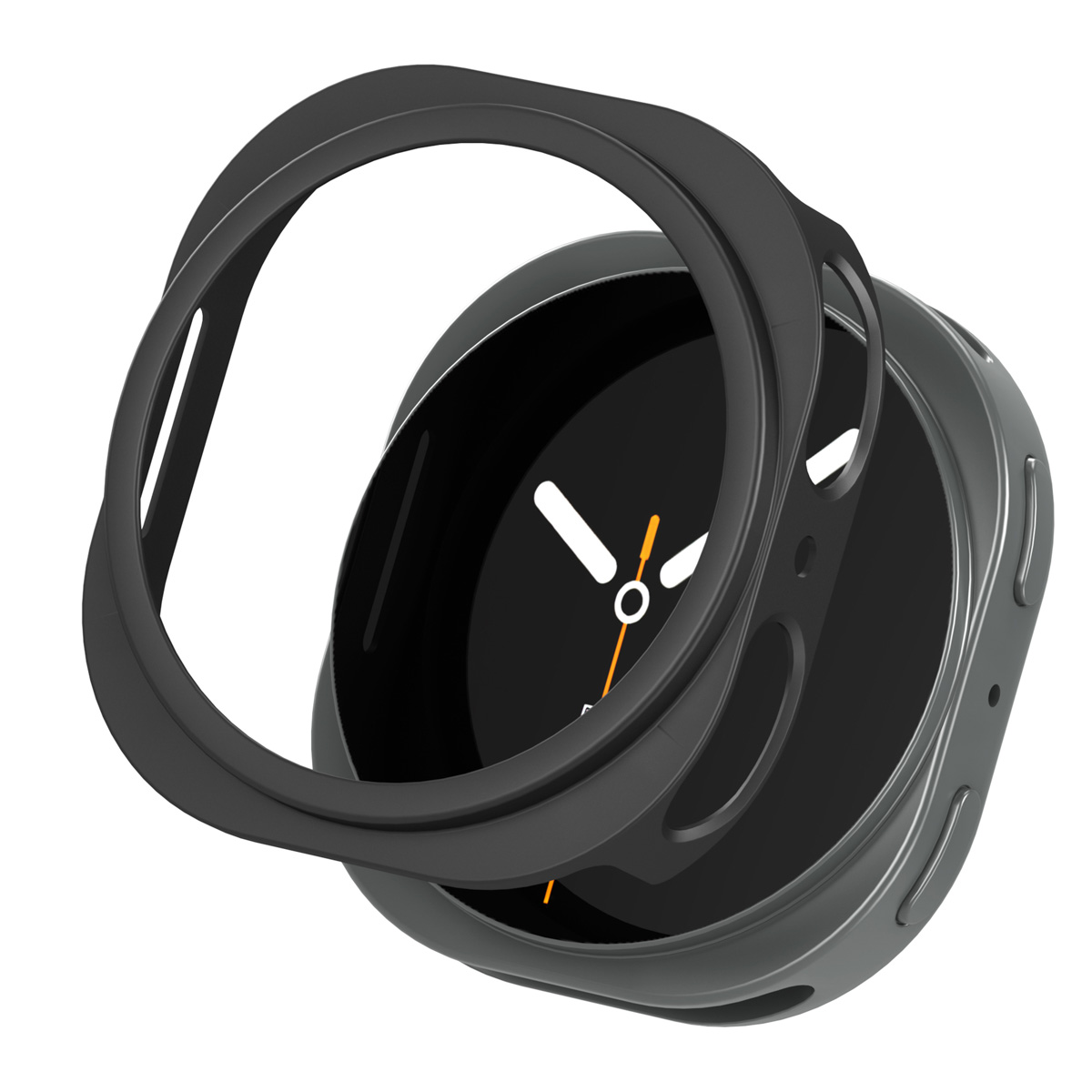 imoshion Bumper Hard Case für das Samsung Galaxy Watch 9 / Watch 8 (40 mm) - Schwarz
