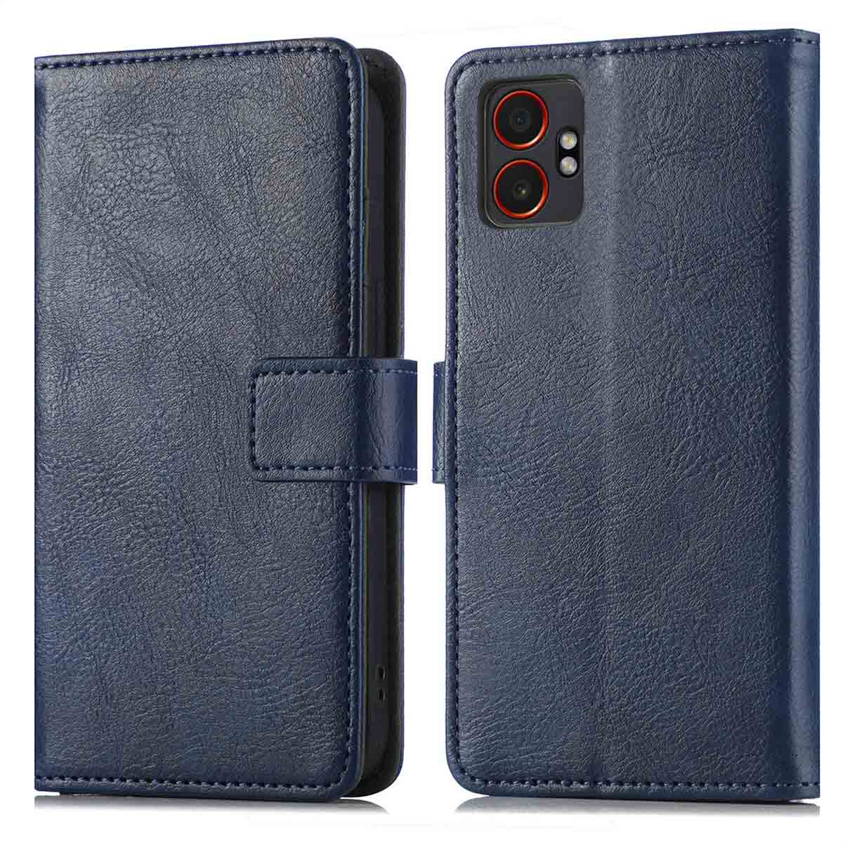 imoshion Luxuriöse Klapphülle für das Samsung Galaxy Xcover 7 Pro - Dunkelblau