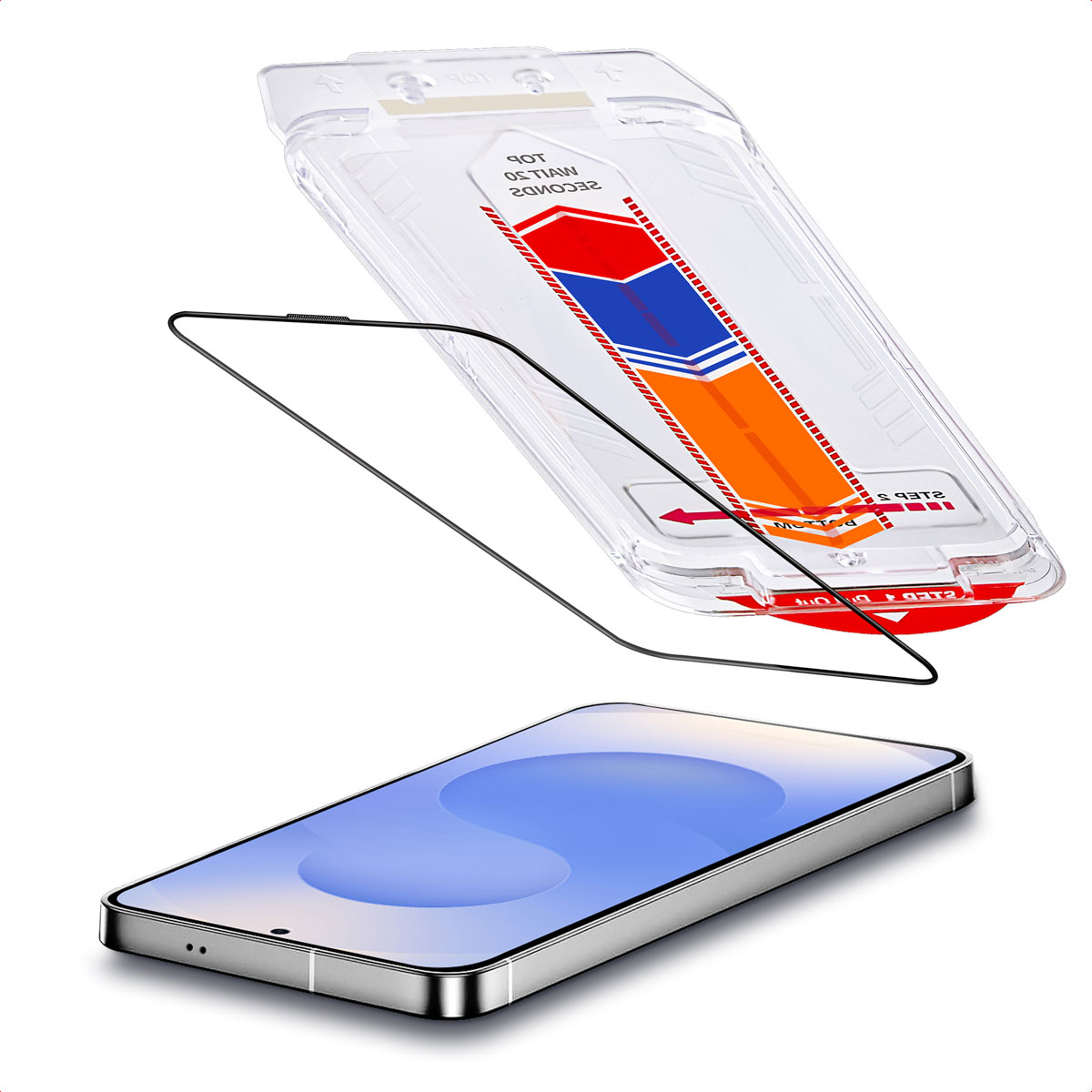 Accezz Gehärteter Glas-Schutz + Applikator für das Samsung Galaxy S25 FE