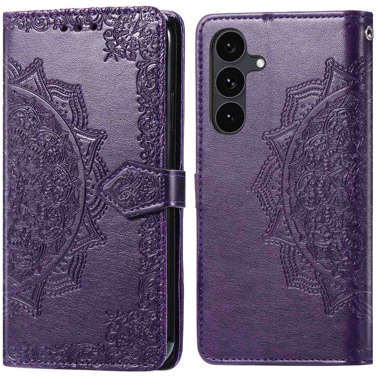 imoshion Mandala Klapphülle für das Samsung Galaxy S25 FE - Violett