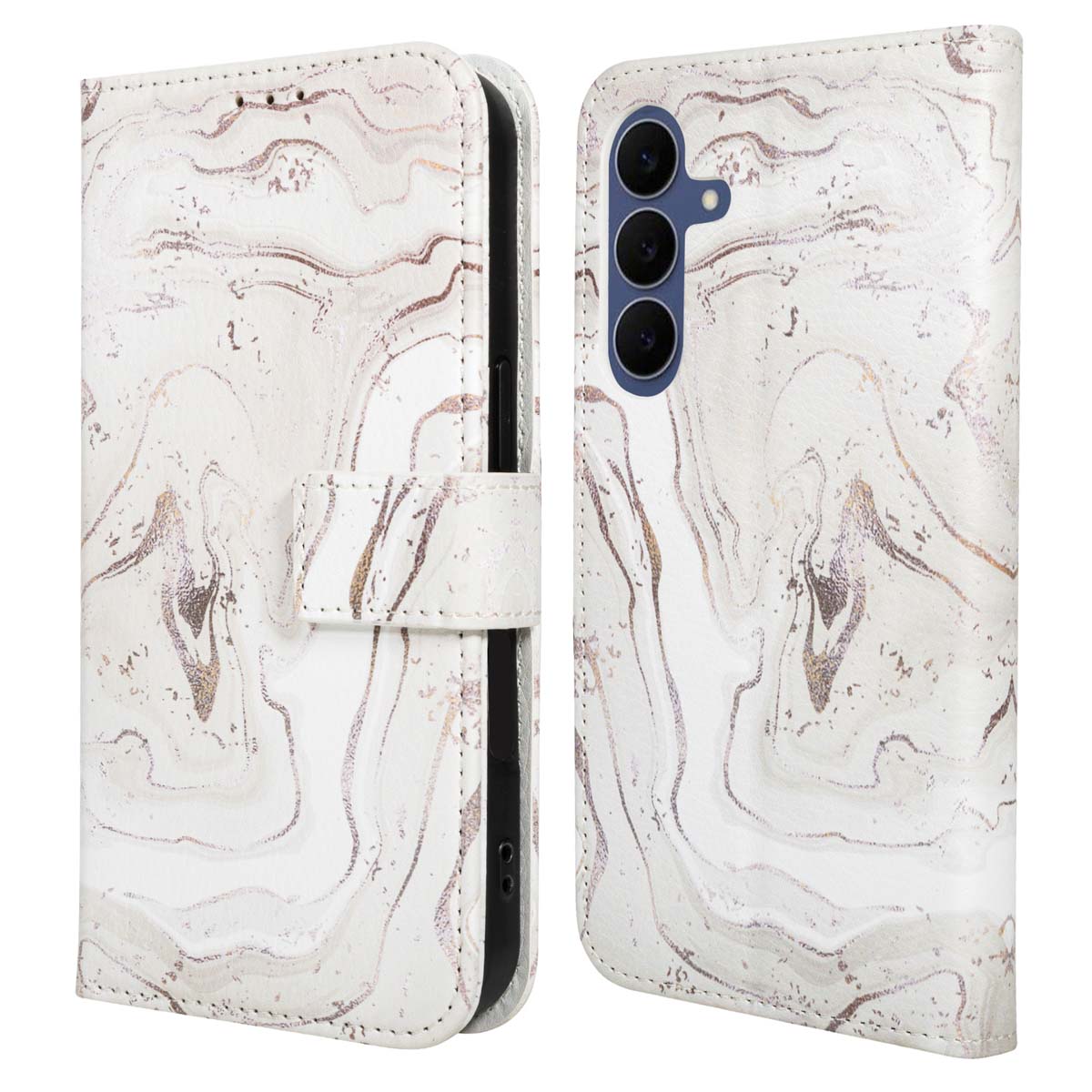 imoshion Design Klapphülle für das Samsung Galaxy S25 FE - Sandy Marble