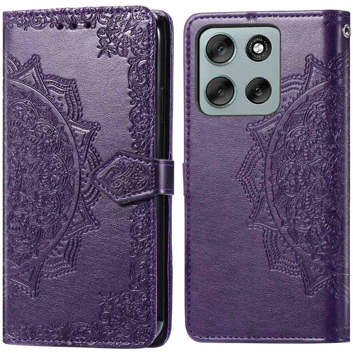 imoshion Mandala Klapphülle für das Motorola Moto G56 - Violett