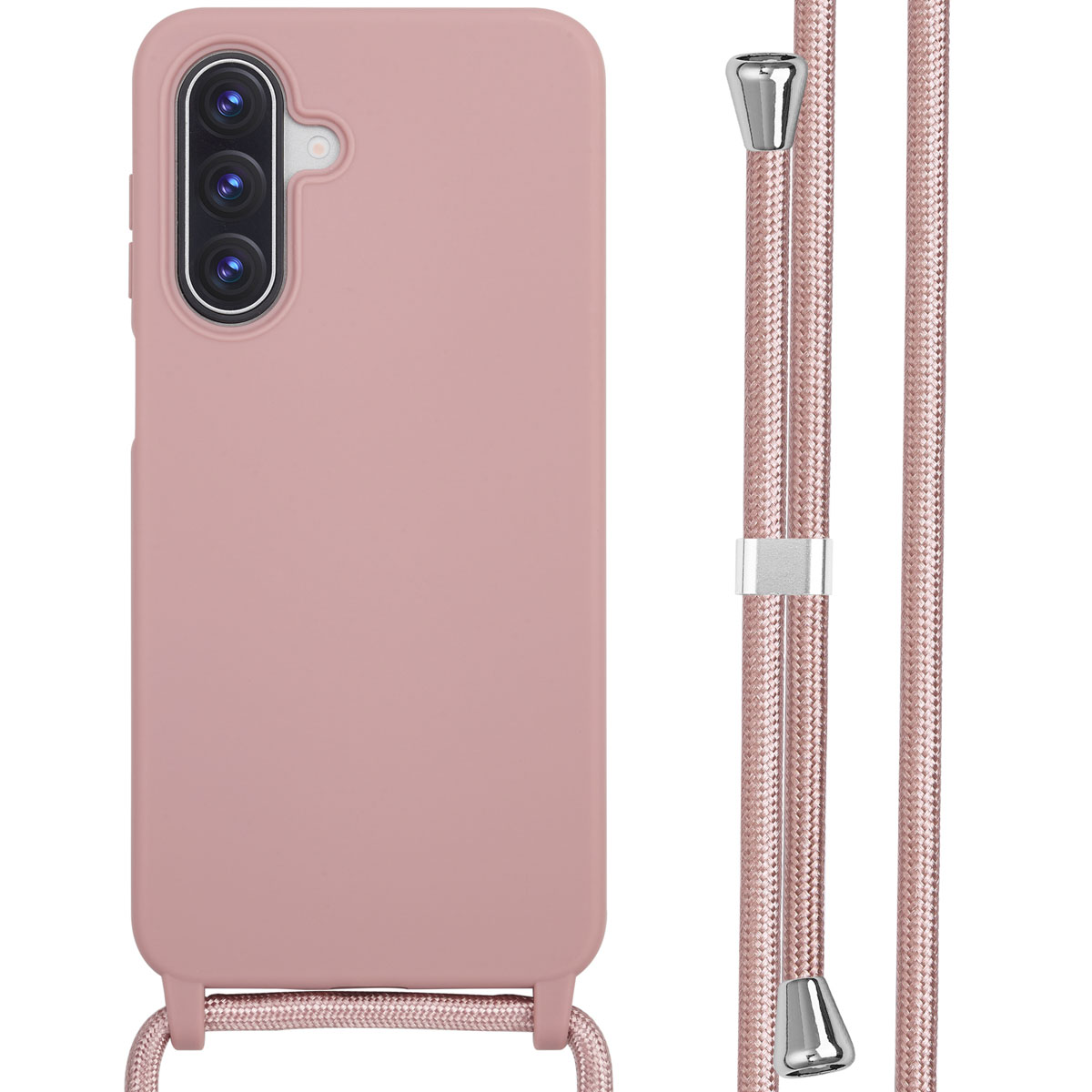 imoshion SilikonHülle mit Band für das Samsung Galaxy A17 (5G) / (4G) - Sand Pink