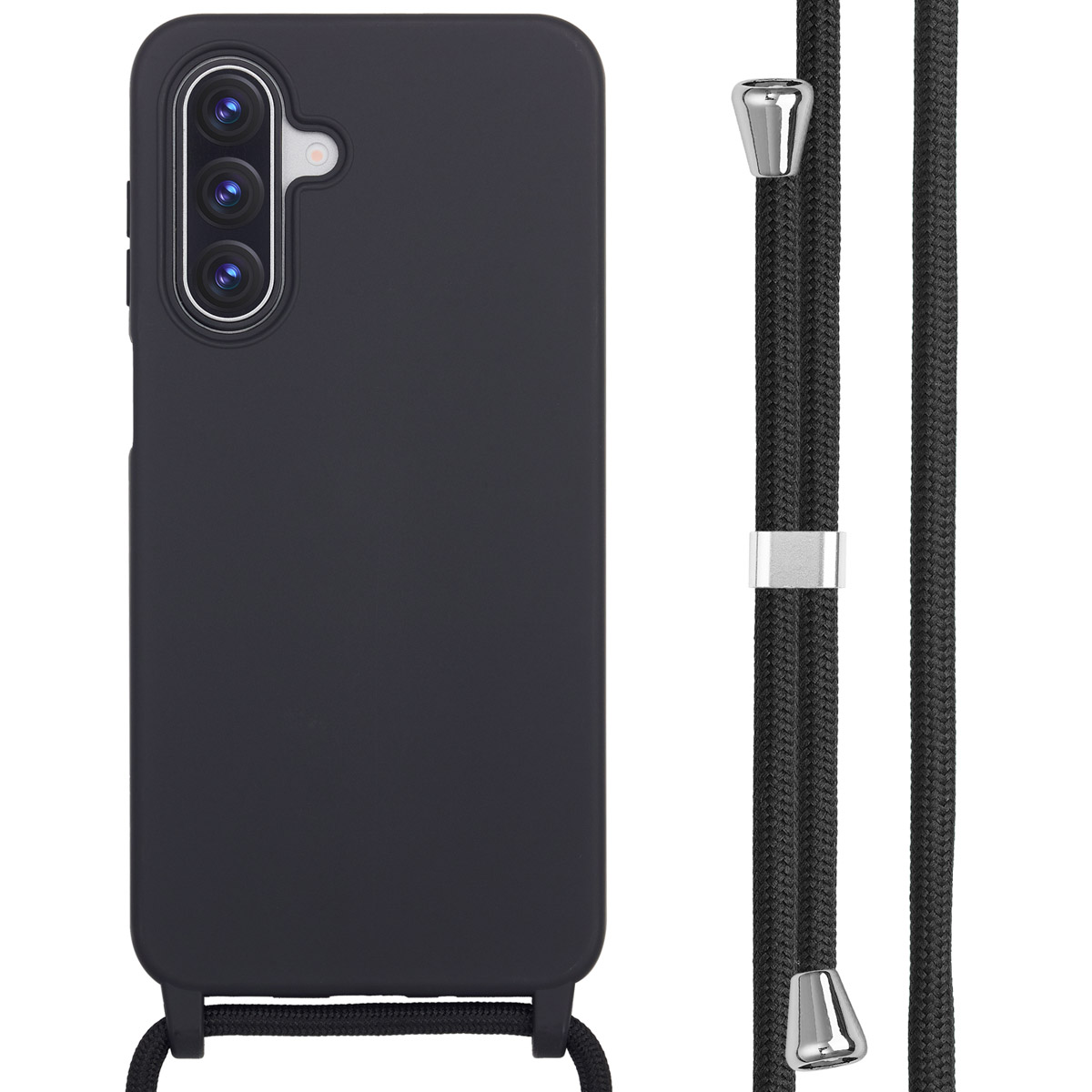 imoshion SilikonHülle mit Band für das Samsung Galaxy A17 (5G) / (4G) - Schwarz