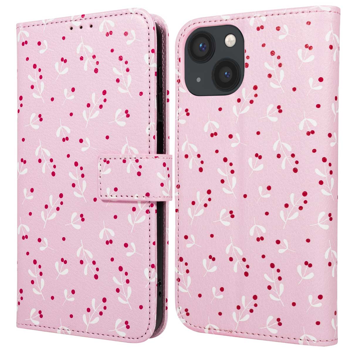 imoshion Design Klapphülle für das Apple iPhone 13 - Blush Berries