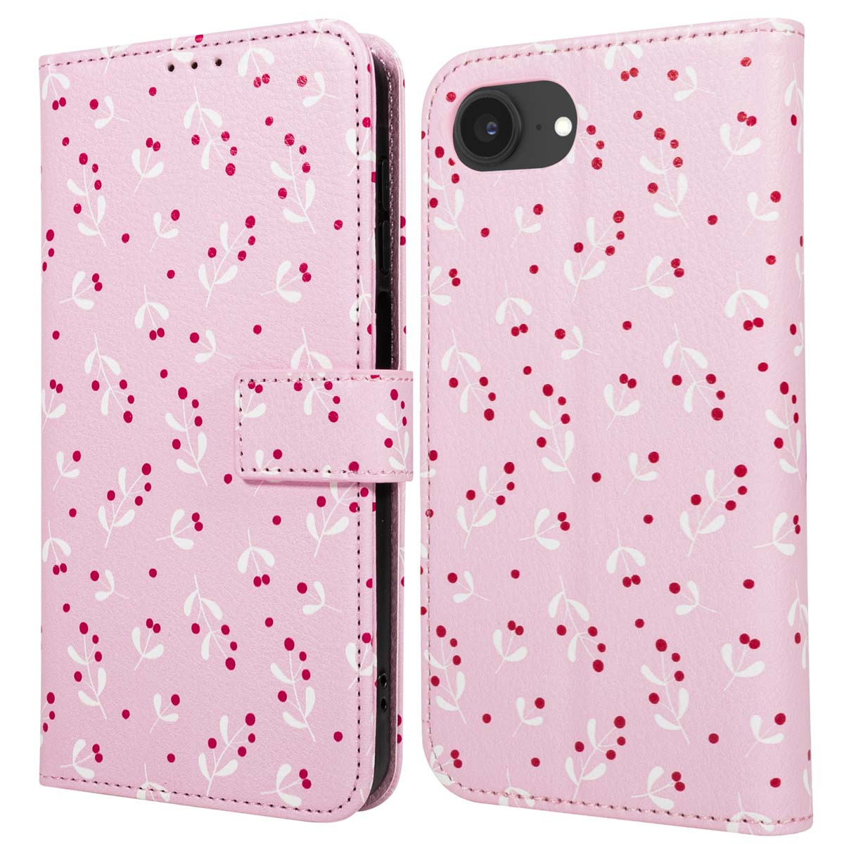 imoshion Design Klapphülle für das Apple iPhone 17e / 16e - Blush Berries