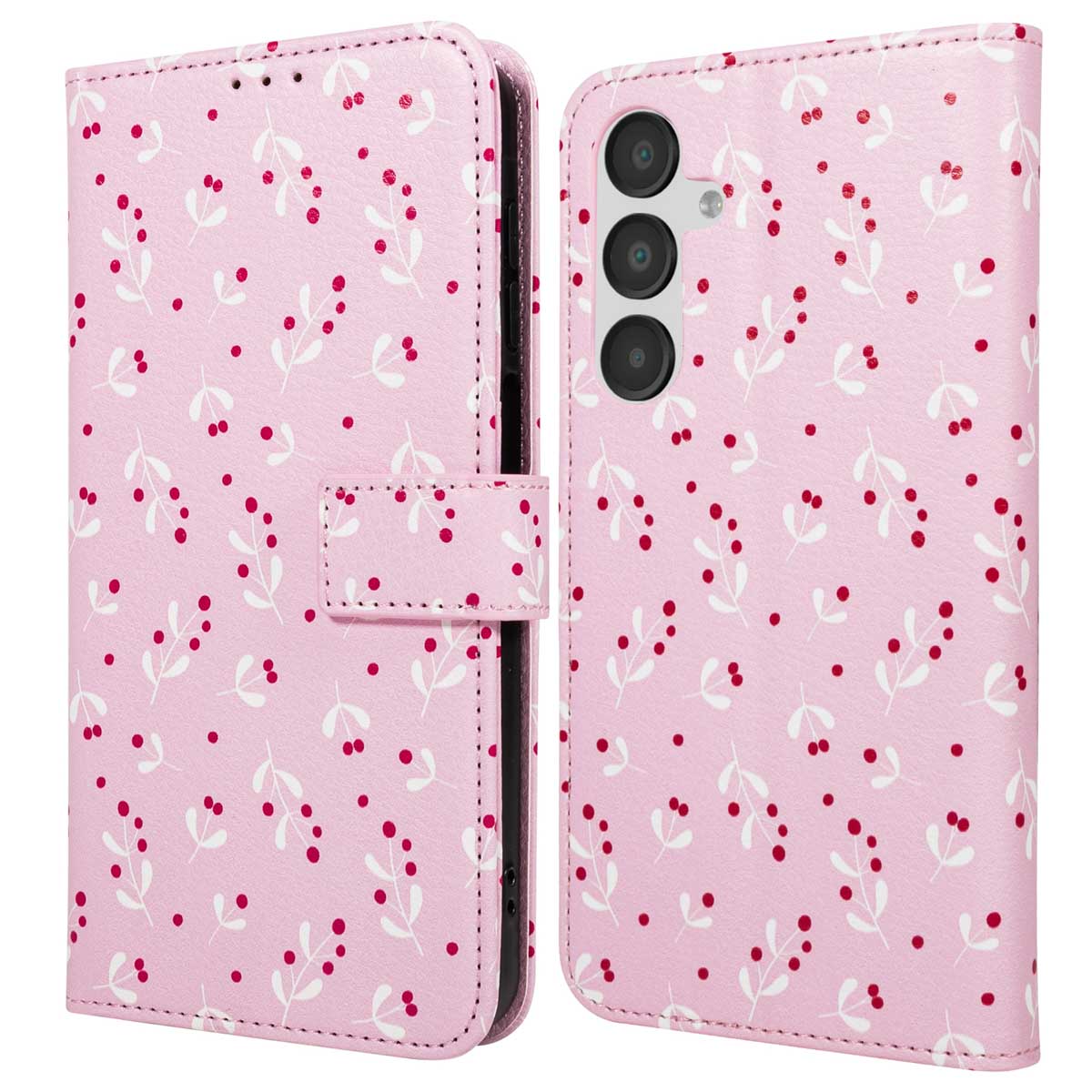 imoshion Design Klapphülle für das Samsung Galaxy A55 - Blush Berries