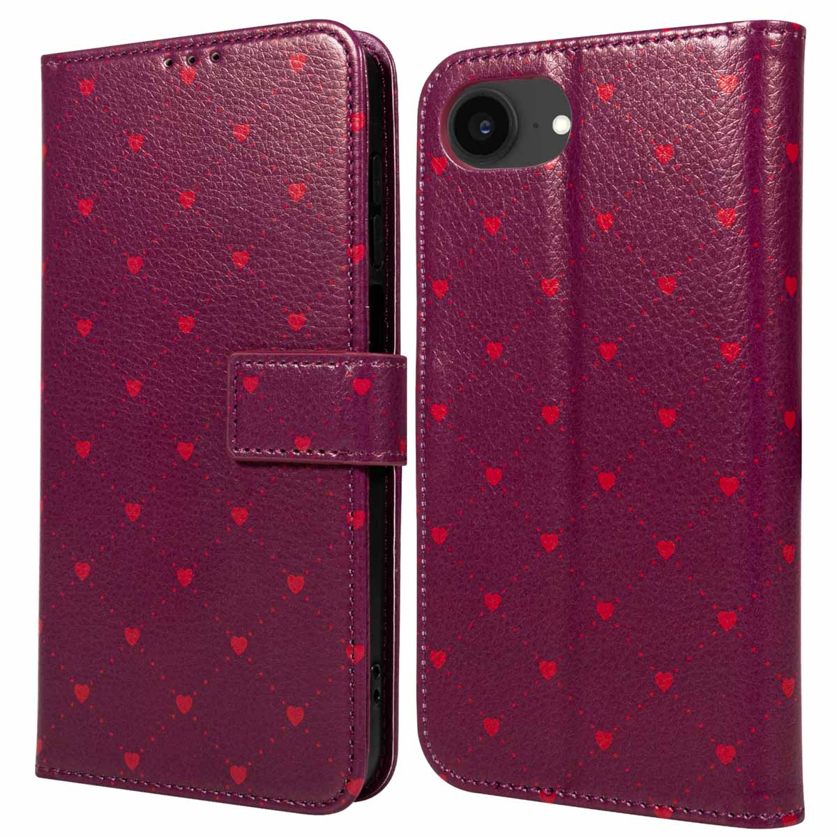 imoshion Design Klapphülle für das Apple iPhone 17e / 16e - Crush Check Coral Dust