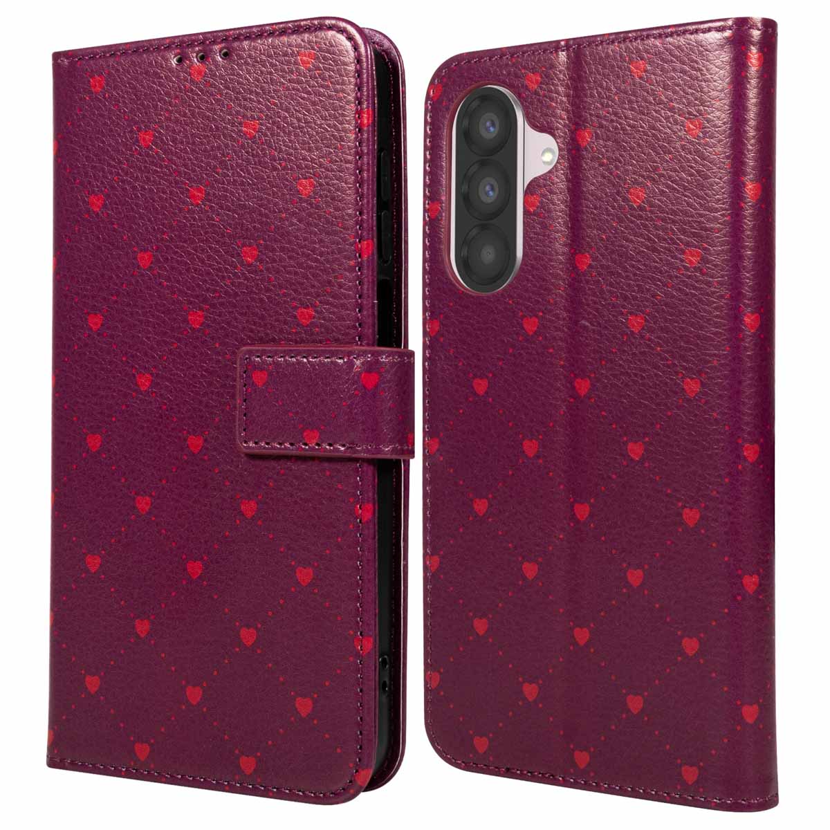 imoshion Design Klapphülle für das Samsung Galaxy A26 - Crush Check Coral Dust