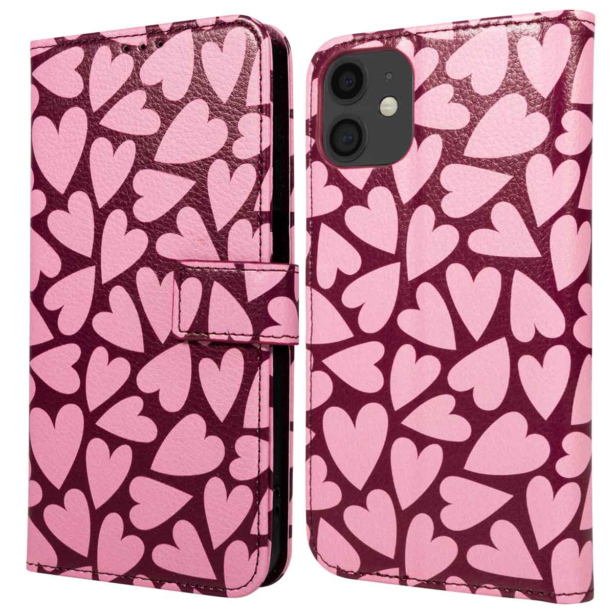 imoshion Design Klapphülle für das Apple iPhone 12 (Pro) - Hearty Blush
