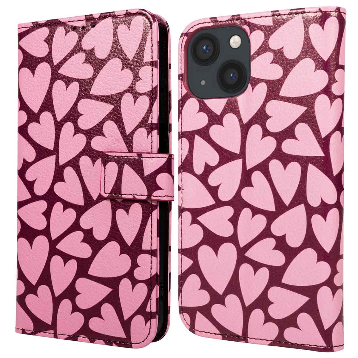 imoshion Design Klapphülle für das Apple iPhone 14 - Hearty Blush