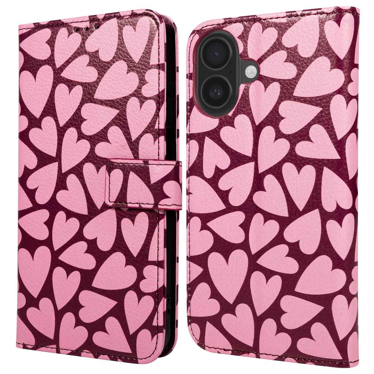 imoshion Design Klapphülle für das Apple iPhone 16 - Hearty Blush