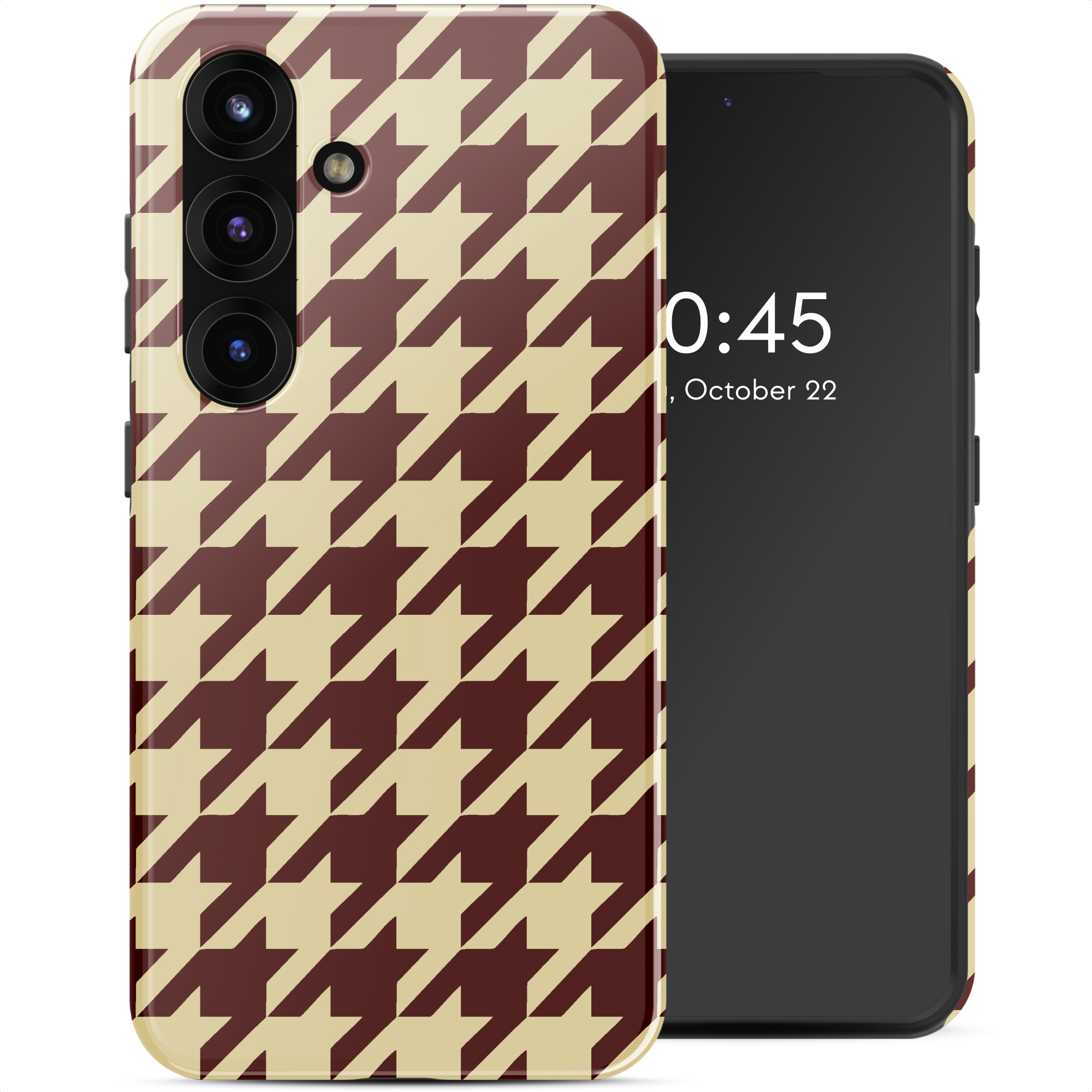 Selencia Vivid Rückabdeckung mit MagSafe für das Samsung Galaxy S25 - Pied-de-Poule