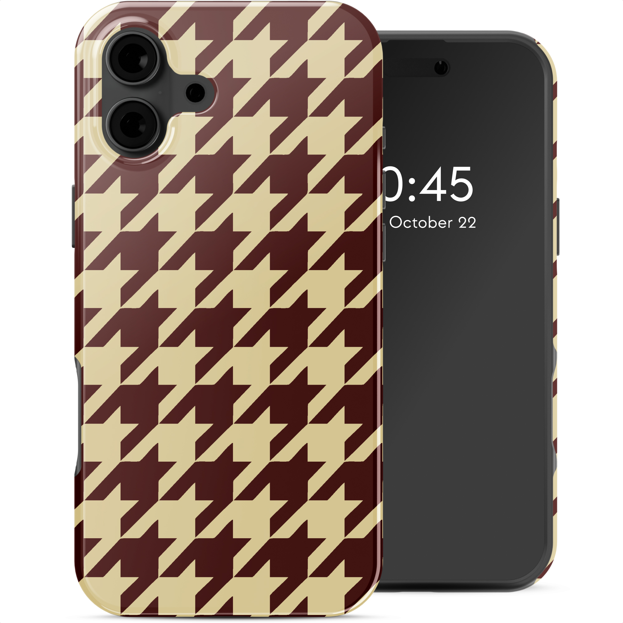 Selencia Vivid Rückabdeckung mit MagSafe für das Apple iPhone 16 - Pied-de-Poule