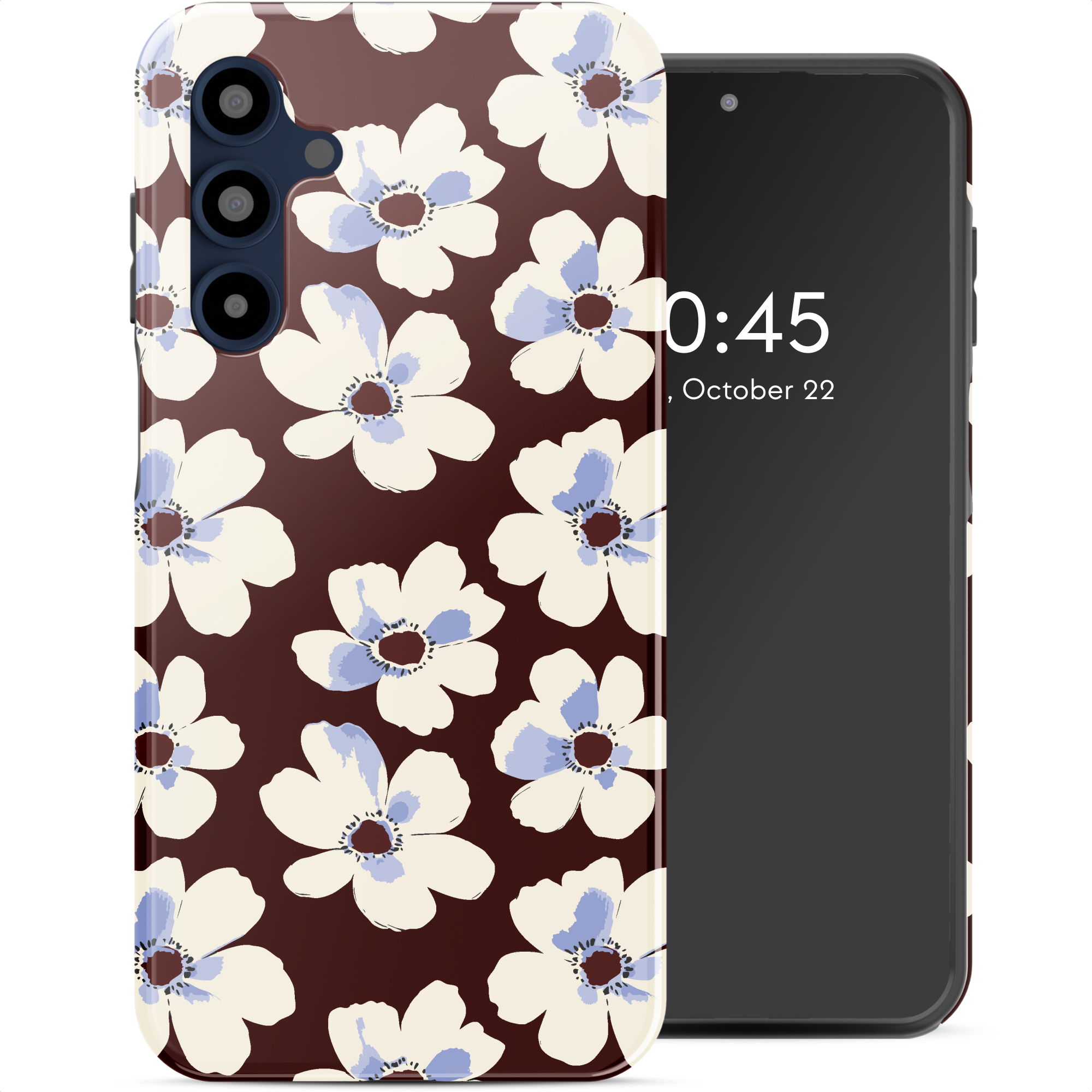 Selencia Vivid Back Cover für das Samsung Galaxy A16 - Choco Flower Pop