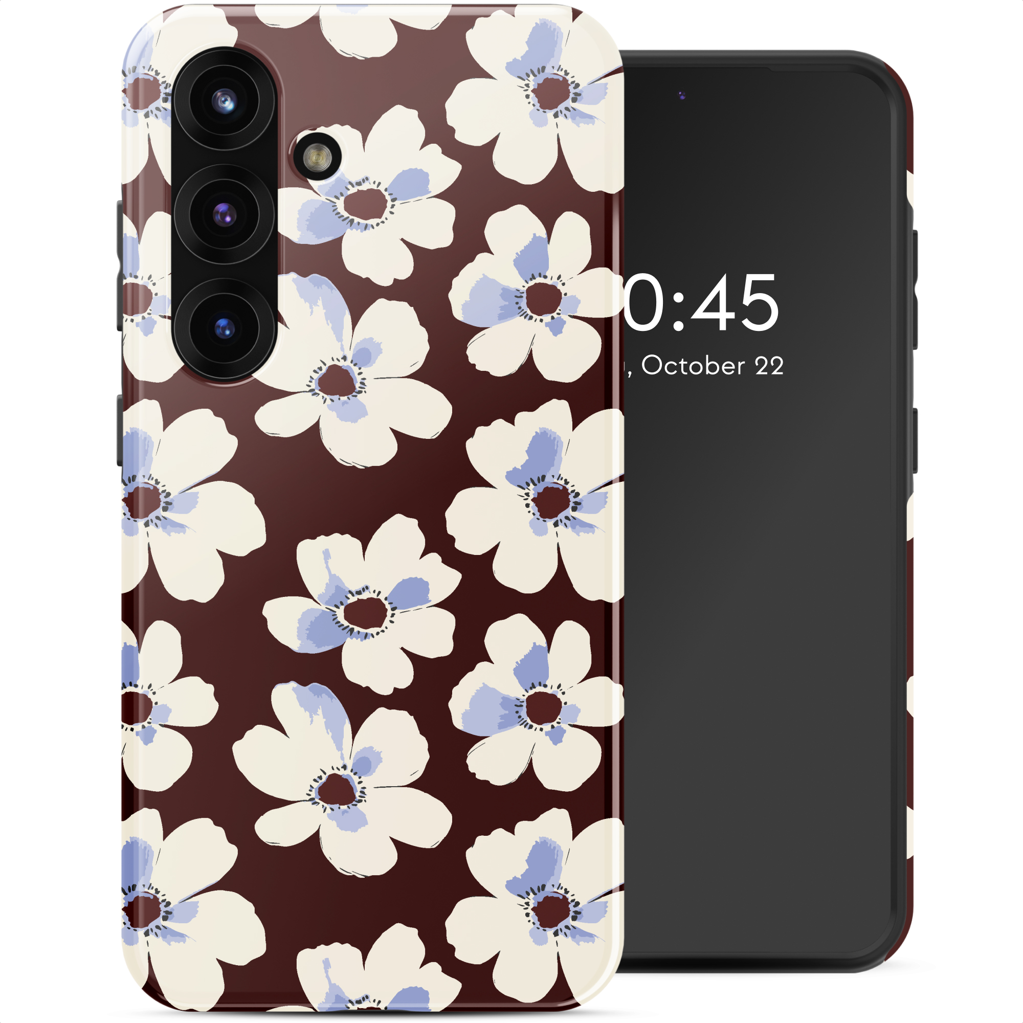 Selencia Vivid Rückabdeckung mit MagSafe für das Samsung Galaxy S25 - Choco Flower Pop
