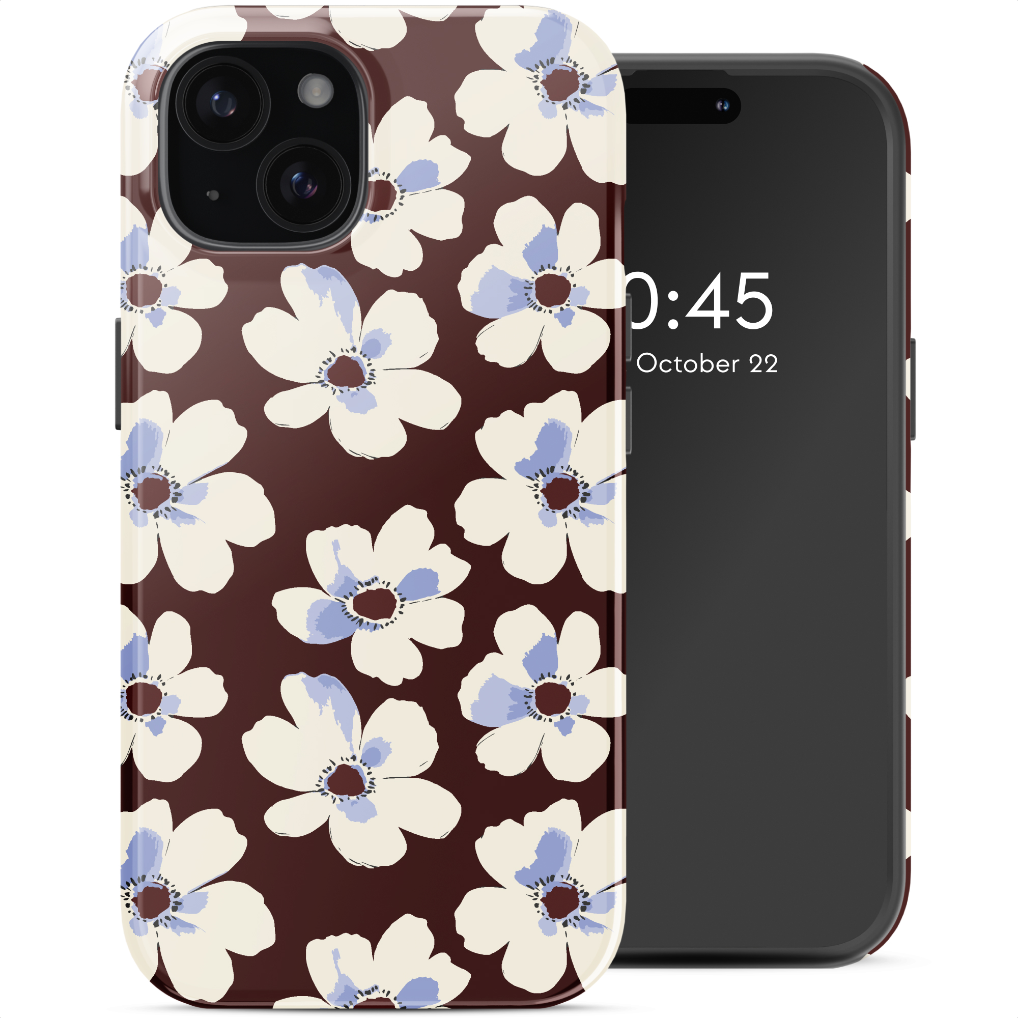 Selencia Vivid Rückabdeckung mit MagSafe für das Apple iPhone 15 - Choco Flower Pop