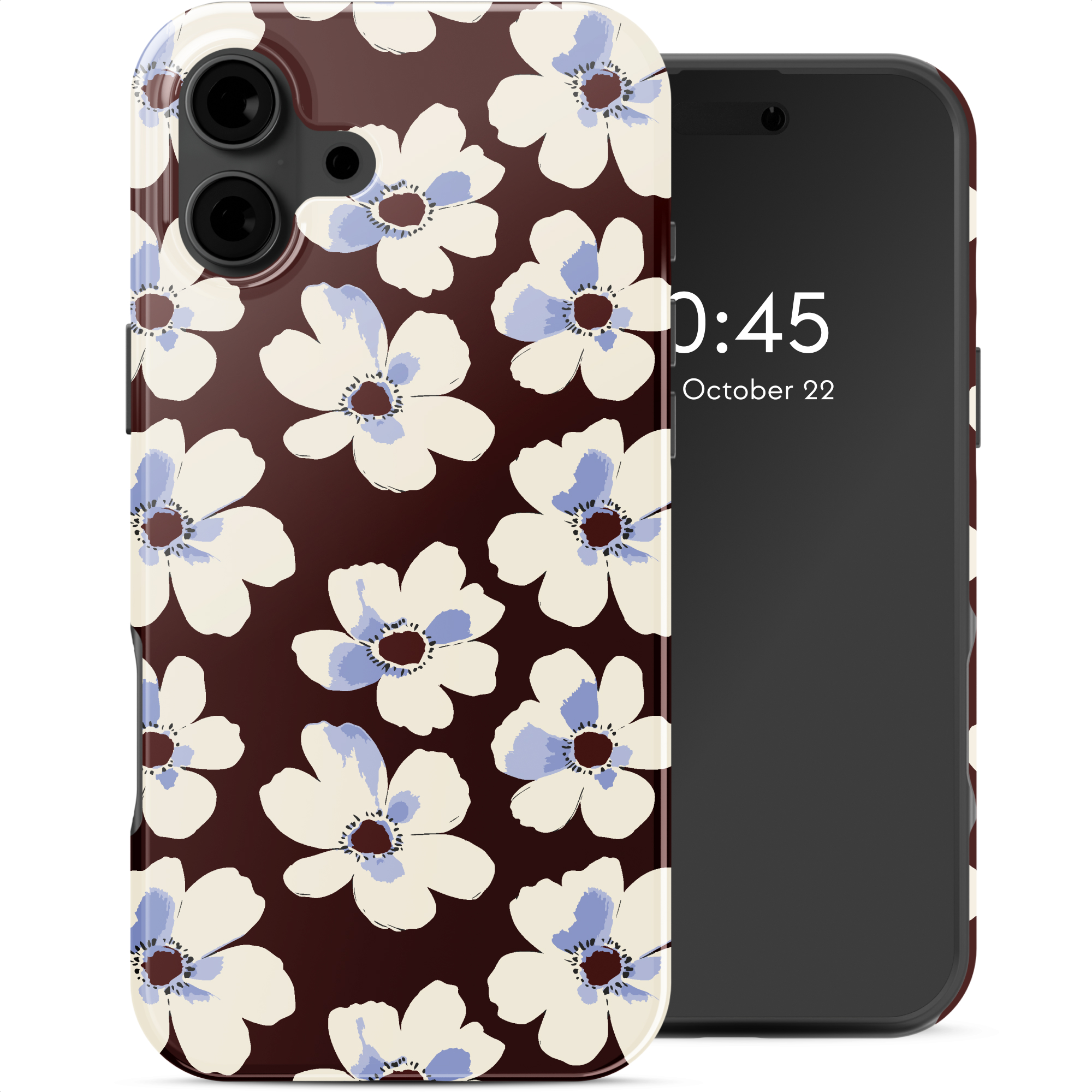 Selencia Vivid Rückabdeckung mit MagSafe für das Apple iPhone 16 - Choco Flower Pop