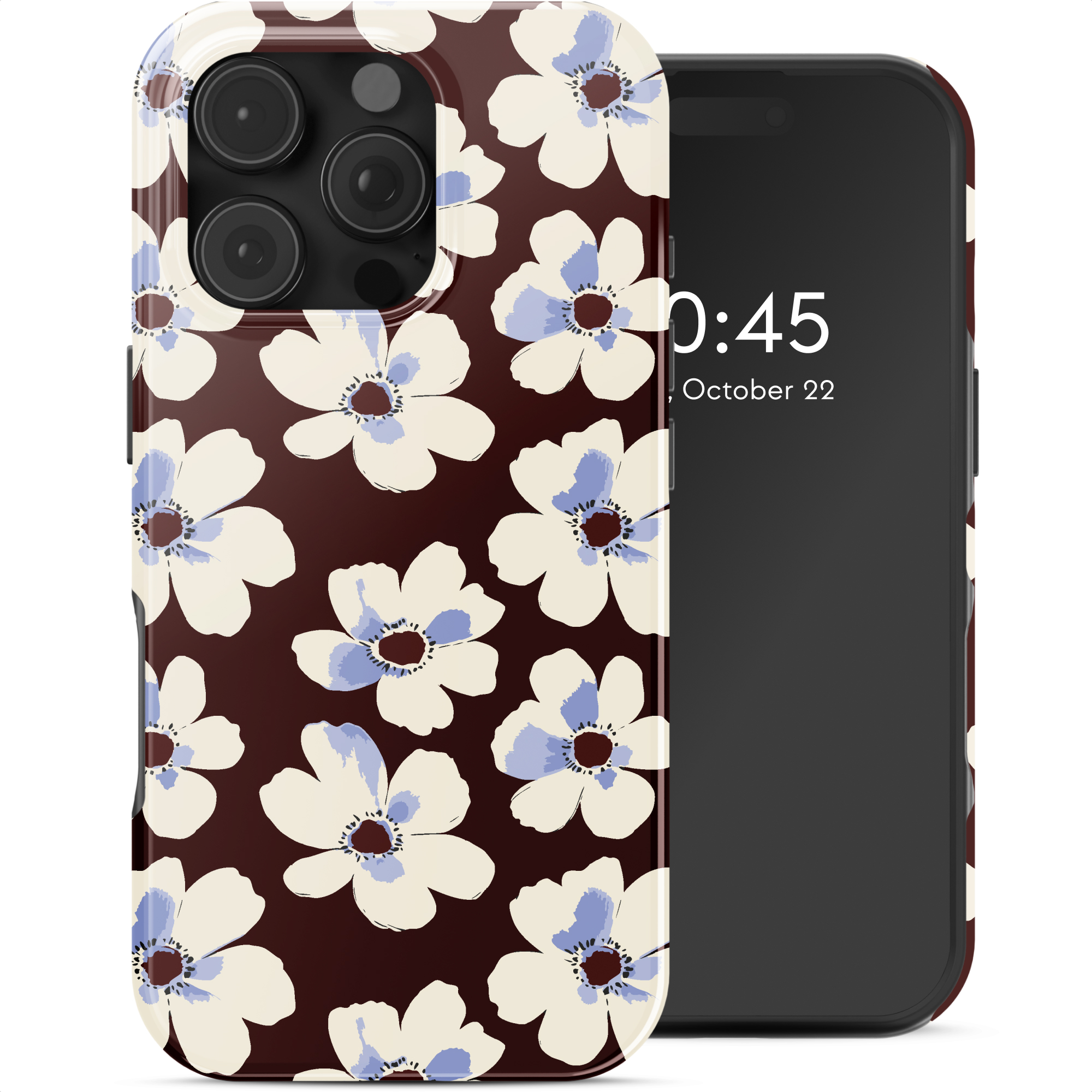 Selencia Vivid Rückabdeckung mit MagSafe für das Apple iPhone 16 Pro - Choco Flower Pop