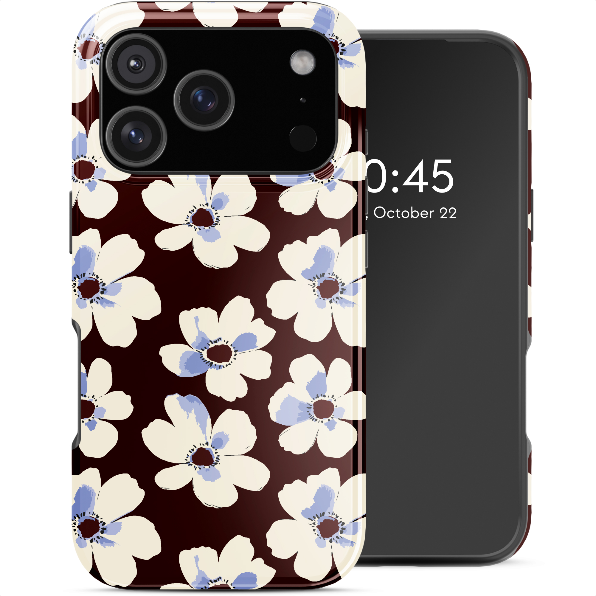 Selencia Vivid Rückabdeckung mit MagSafe für das Apple iPhone 17 Pro - Choco Flower Pop