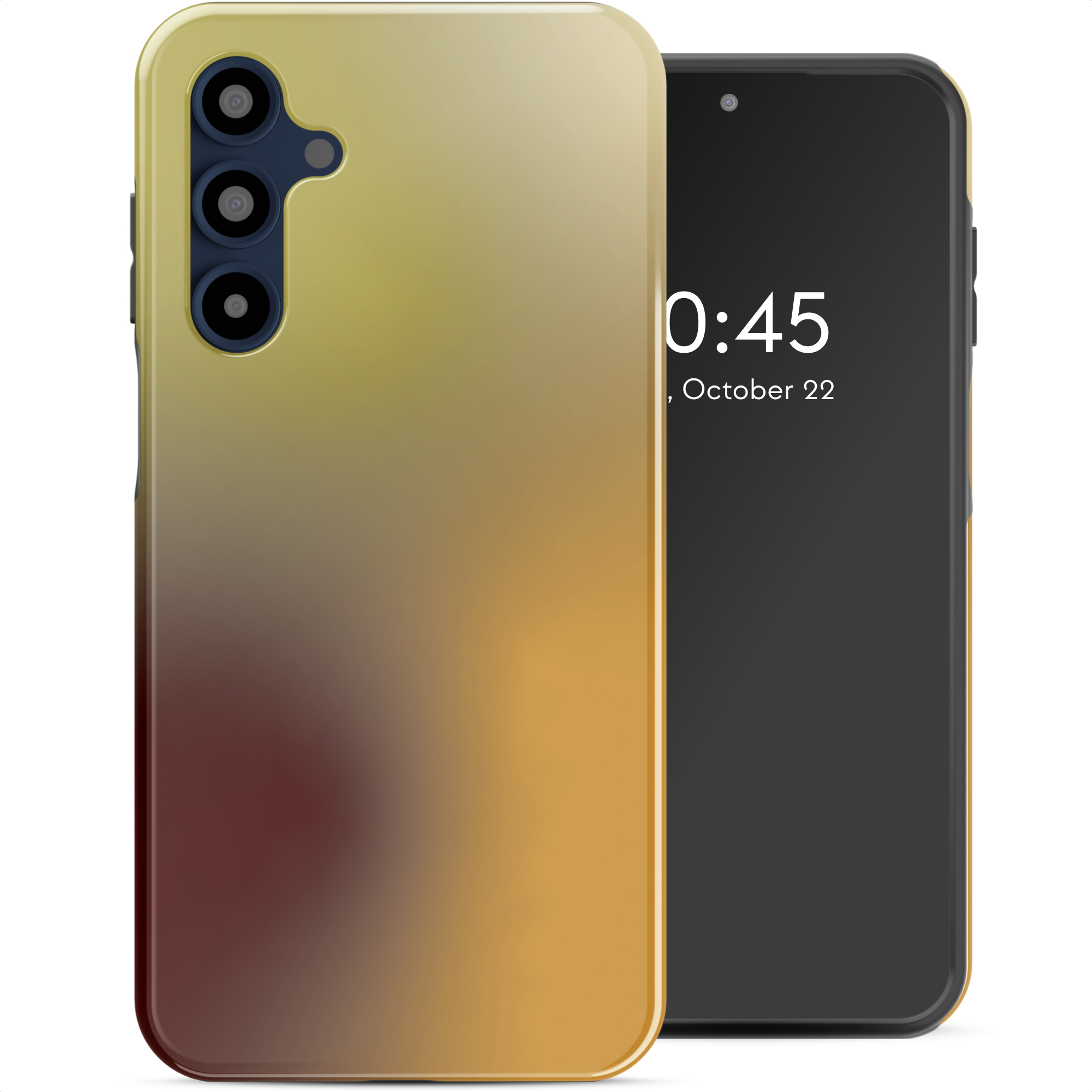 Selencia Vivid Back Cover für das Samsung Galaxy A16 - Gradient Olive Dust