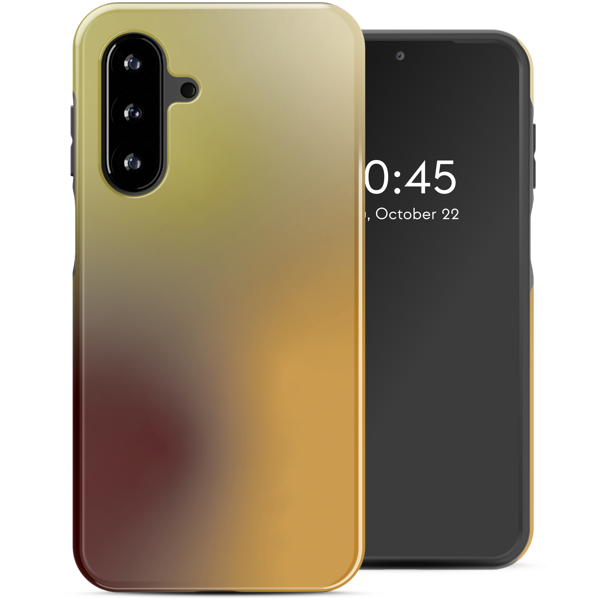 Selencia Vivid Back Cover für das Samsung Galaxy A17 (5G) / (4G) - Gradient Olive Dust