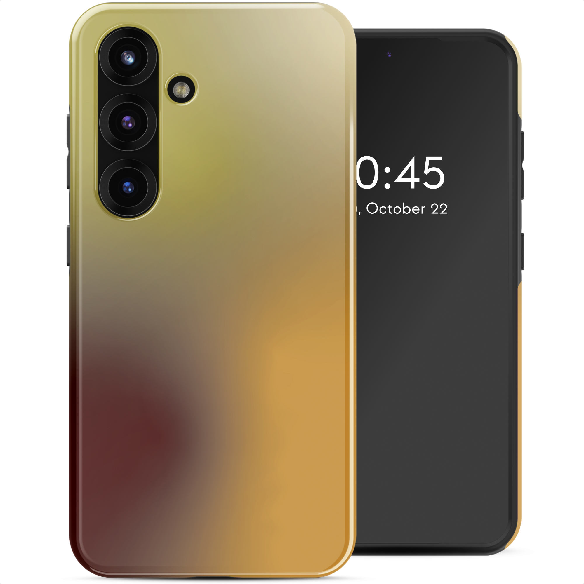 Selencia Vivid Rückabdeckung mit MagSafe für das Samsung Galaxy S25 - Gradient Olive Dust