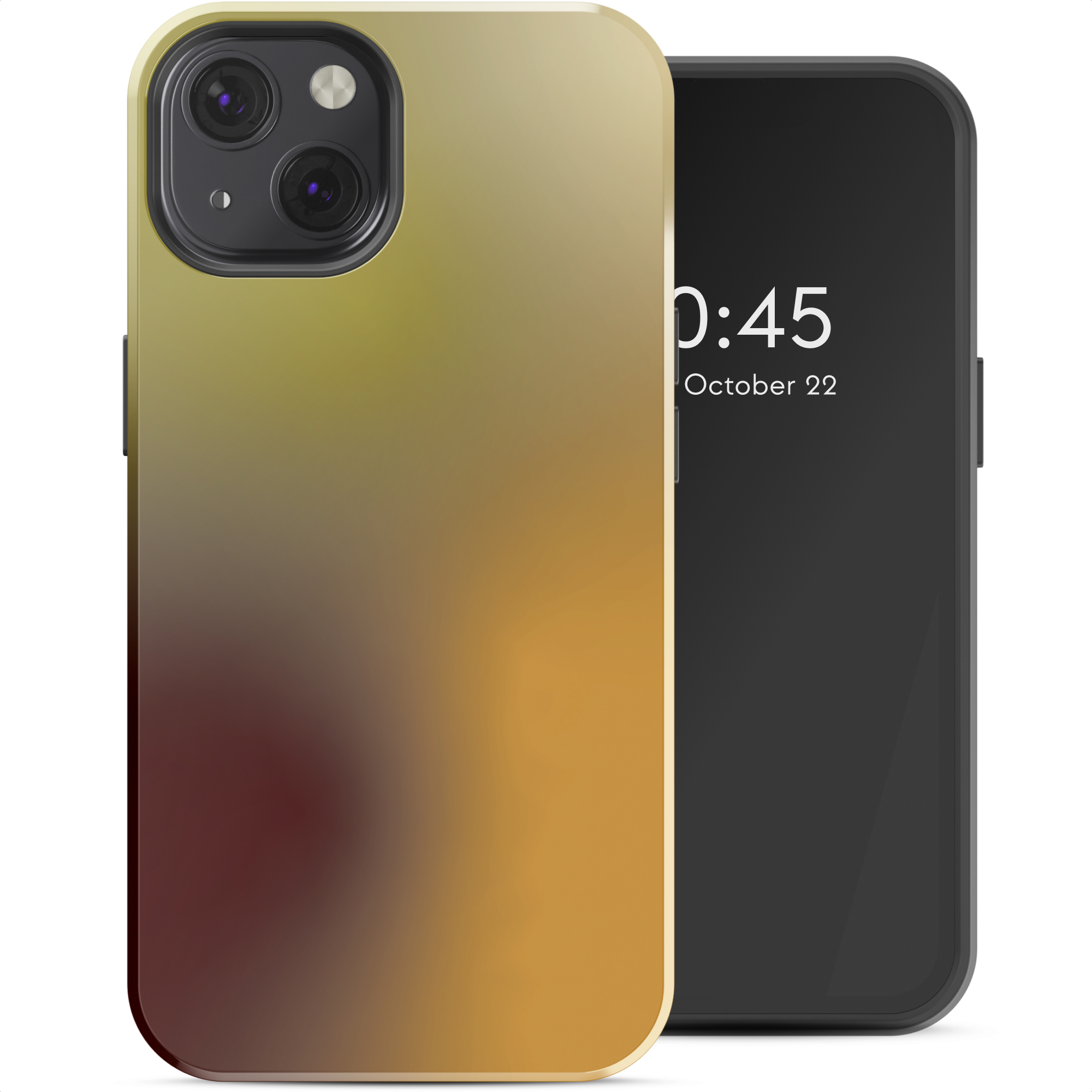 Selencia Vivid Rückabdeckung mit MagSafe für das Apple iPhone 13 - Gradient Olive Dust