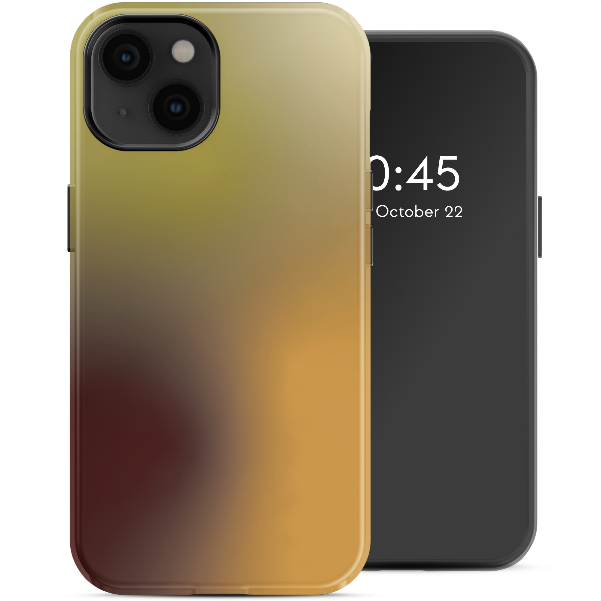 Selencia Vivid Rückabdeckung mit MagSafe für das Apple iPhone 14 - Gradient Olive Dust