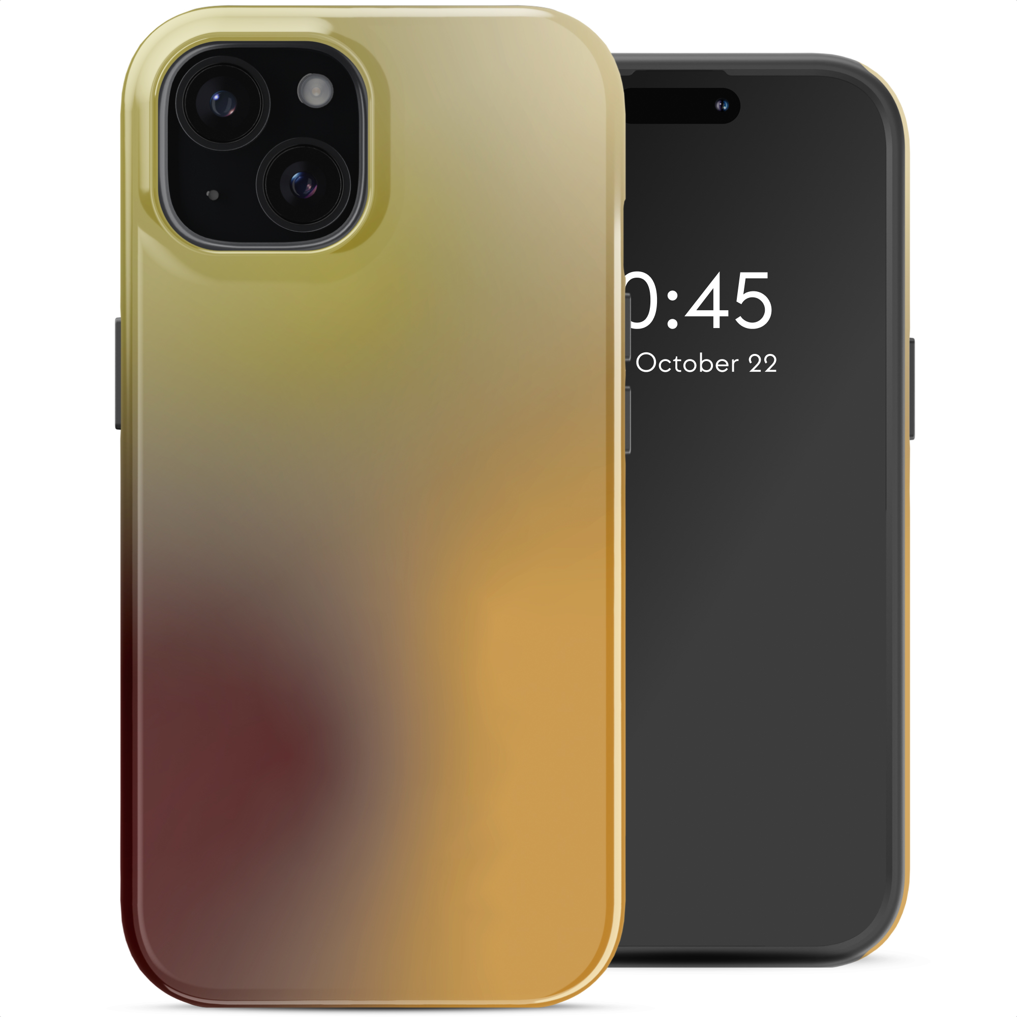 Selencia Vivid Rückabdeckung mit MagSafe für das Apple iPhone 15 - Gradient Olive Dust