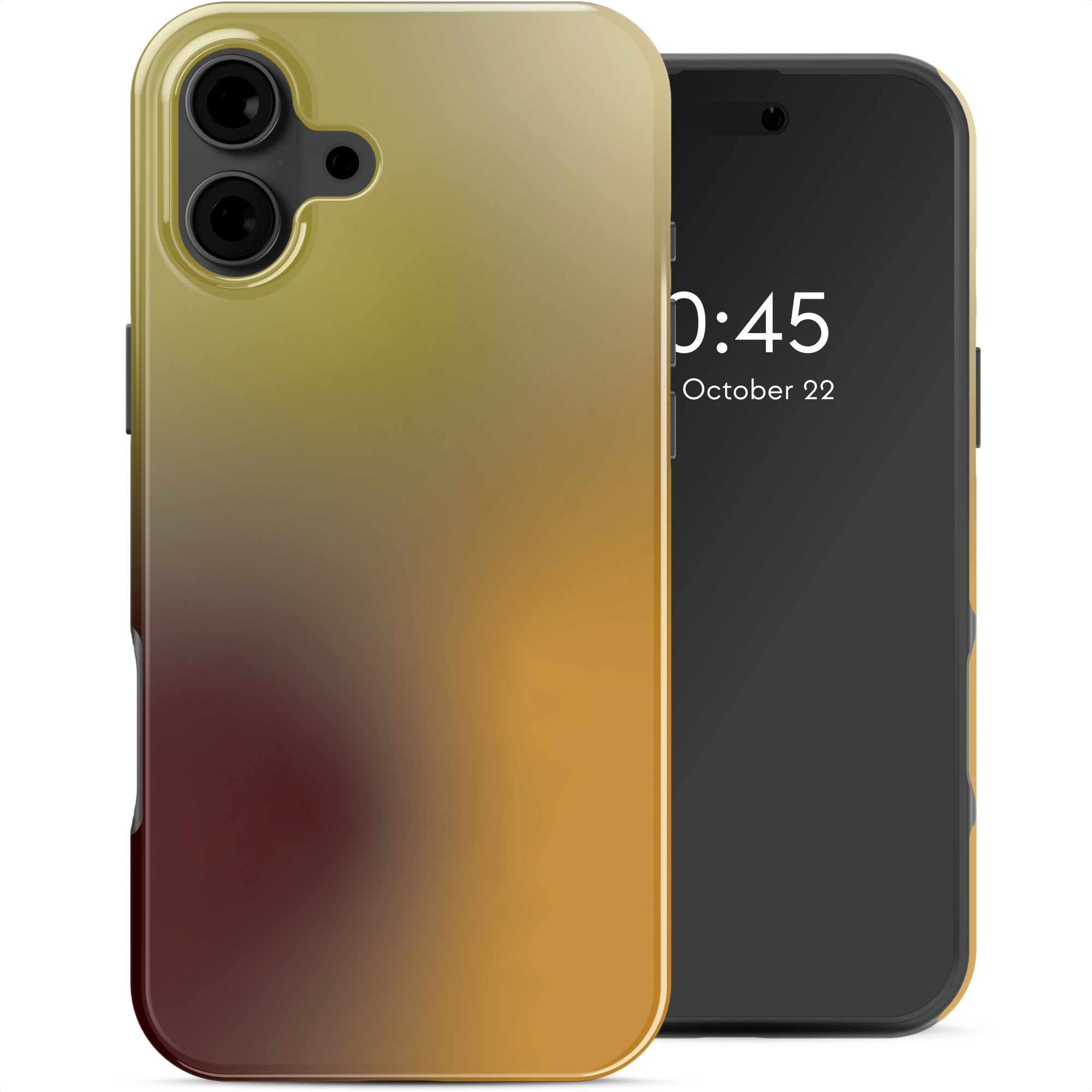 Selencia Vivid Rückabdeckung mit MagSafe für das Apple iPhone 16 - Gradient Olive Dust