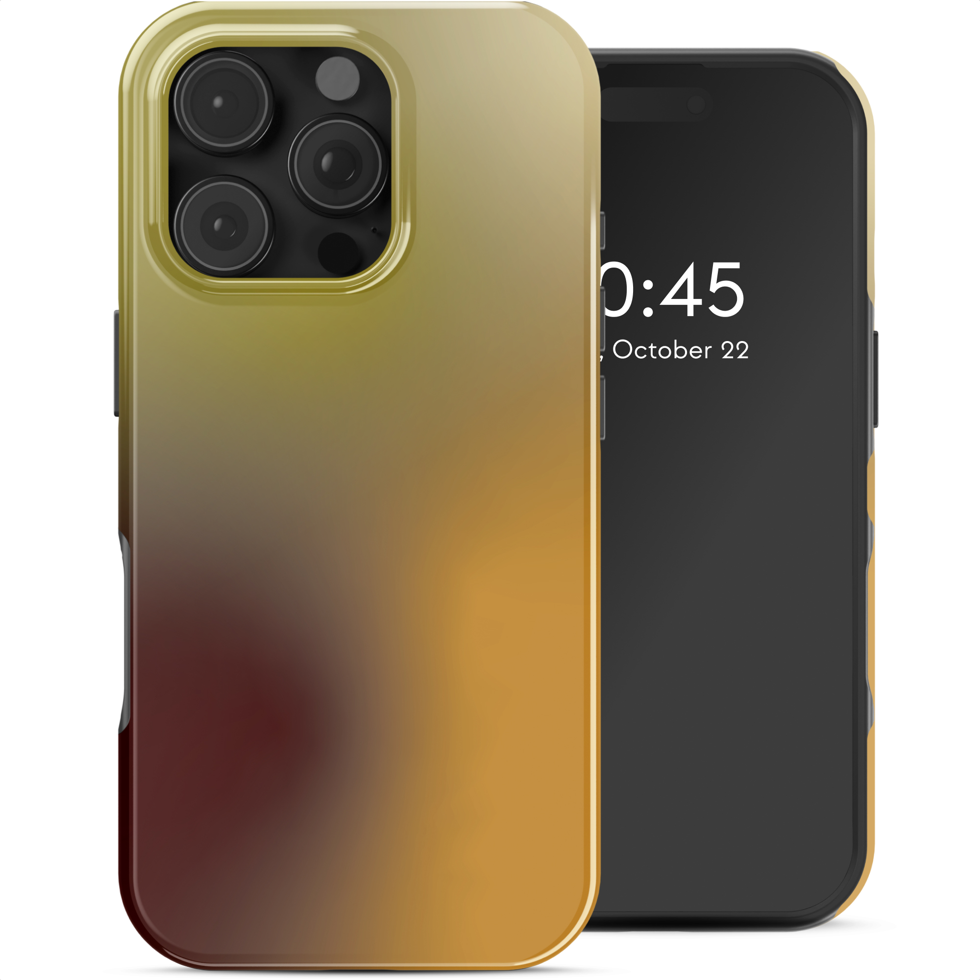 Selencia Vivid Rückabdeckung mit MagSafe für das Apple iPhone 16 Pro Max - Gradient Olive Dust