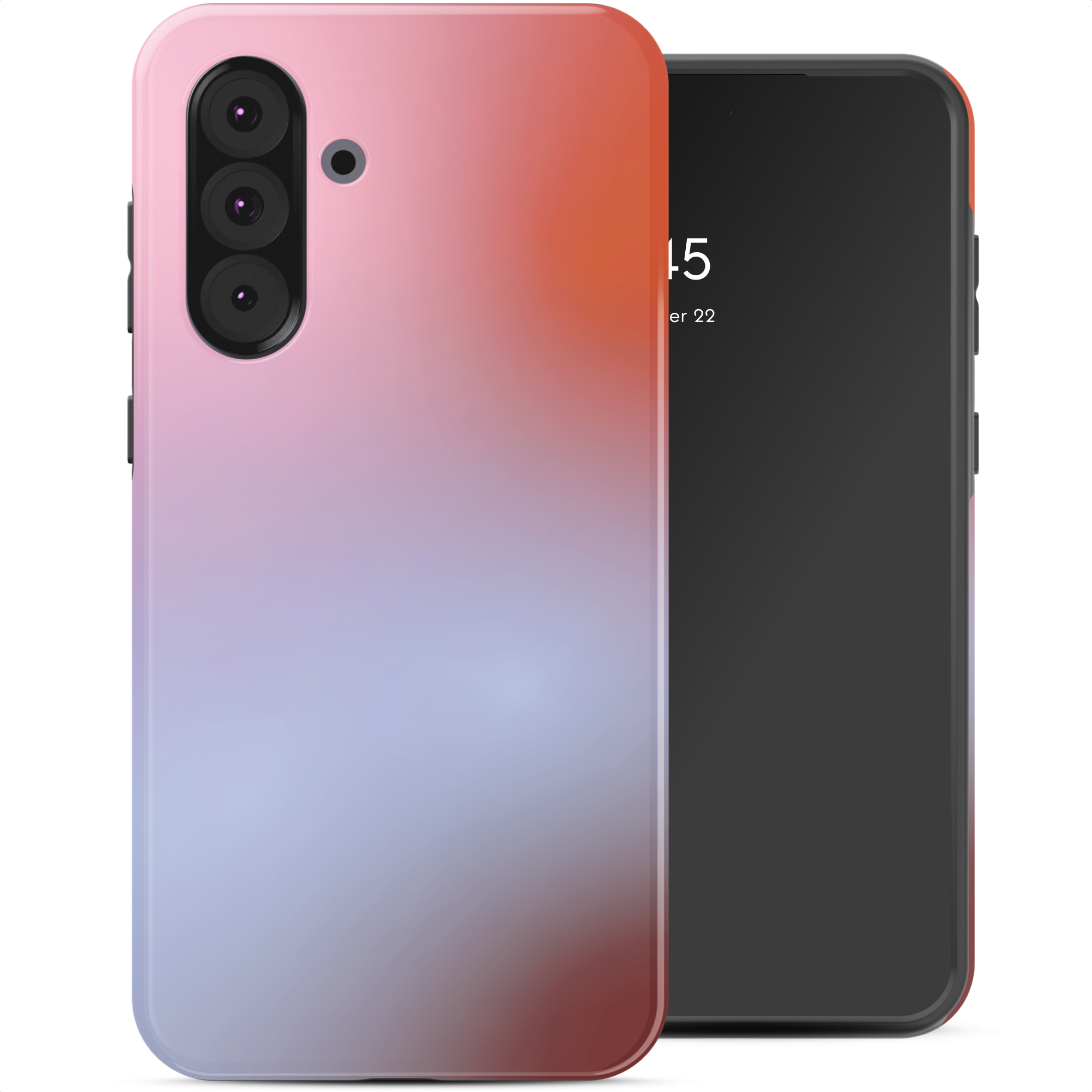 Selencia Vivid Back Cover für das Samsung Galaxy A36 / A56 - Gradient Soft Blush