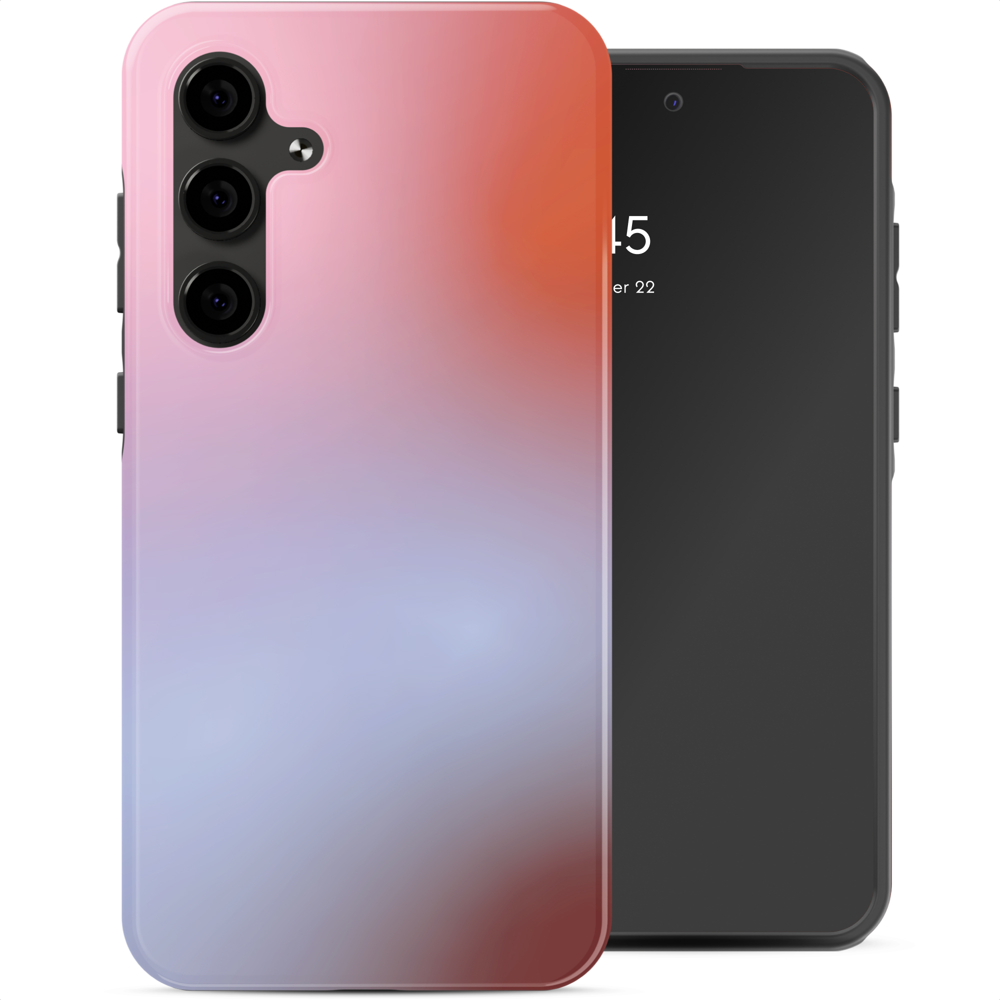 Selencia Vivid Back Cover für das Samsung Galaxy S24 FE - Gradient Soft Blush
