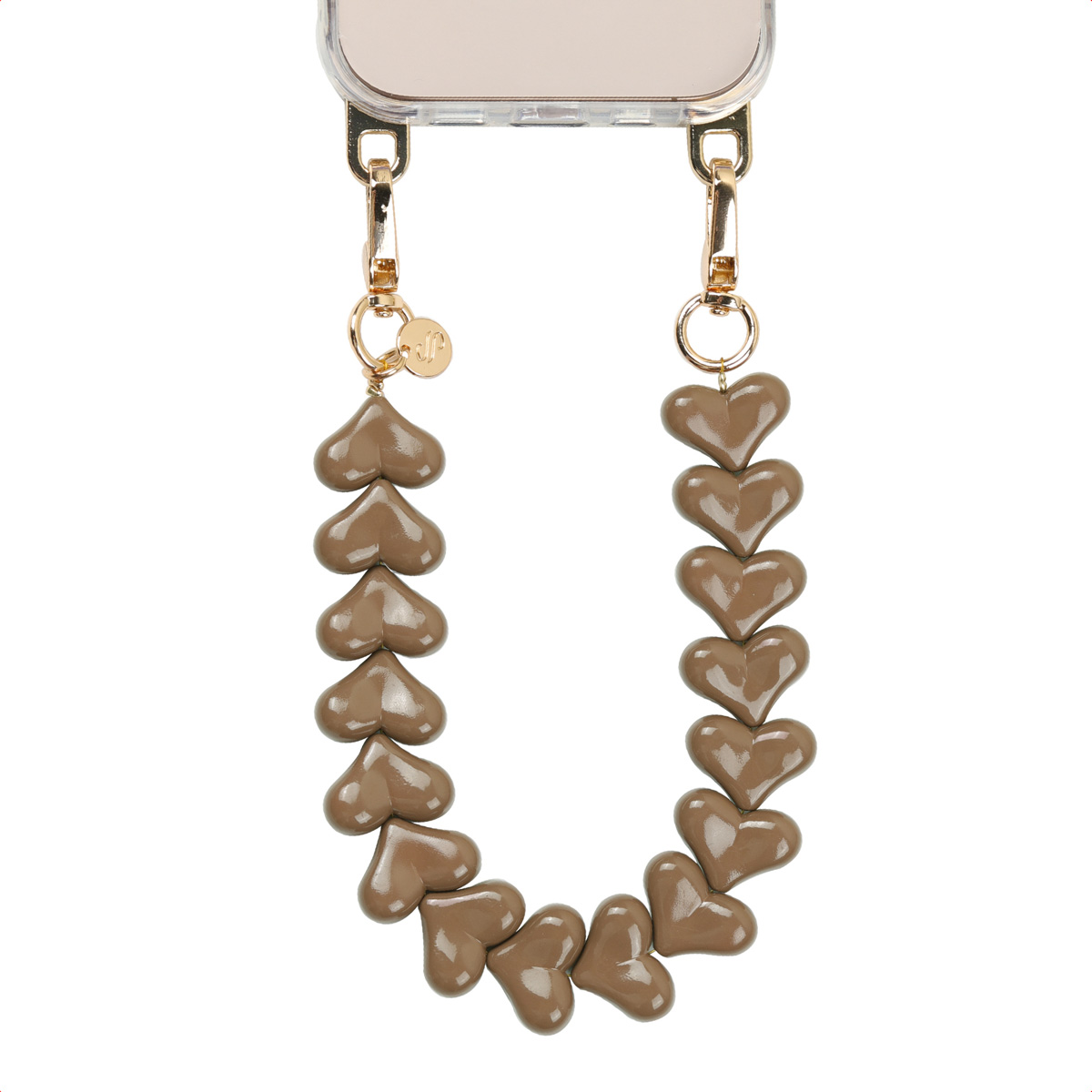 Selencia Lova Herz-Handgelenkbande - Mocha Brown