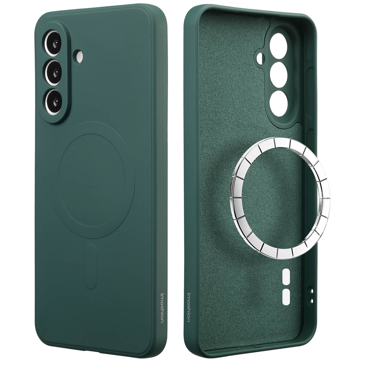 imoshion Color Back Cover mit MagSafe für das Samsung Galaxy A56 - Dunkelgrün