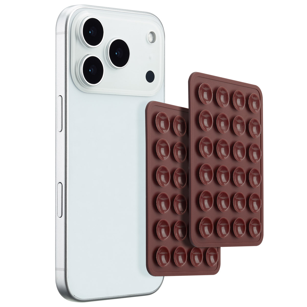 Selencia 2er-Pack Telefonhalter Saugnapf - Terracotta
