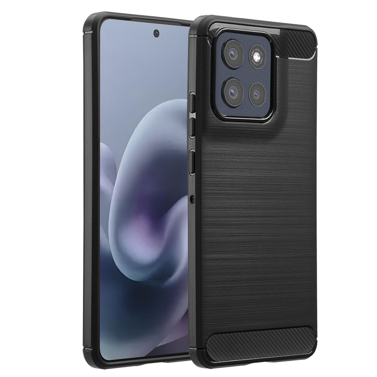 imoshion Brushed Back Cover für das Motorola Moto G86 - Schwarz