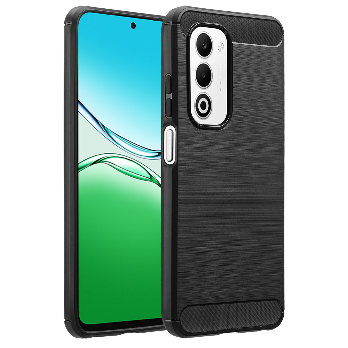 imoshion Brushed Back Cover für das Oppo A5 5G (2025) - Schwarz